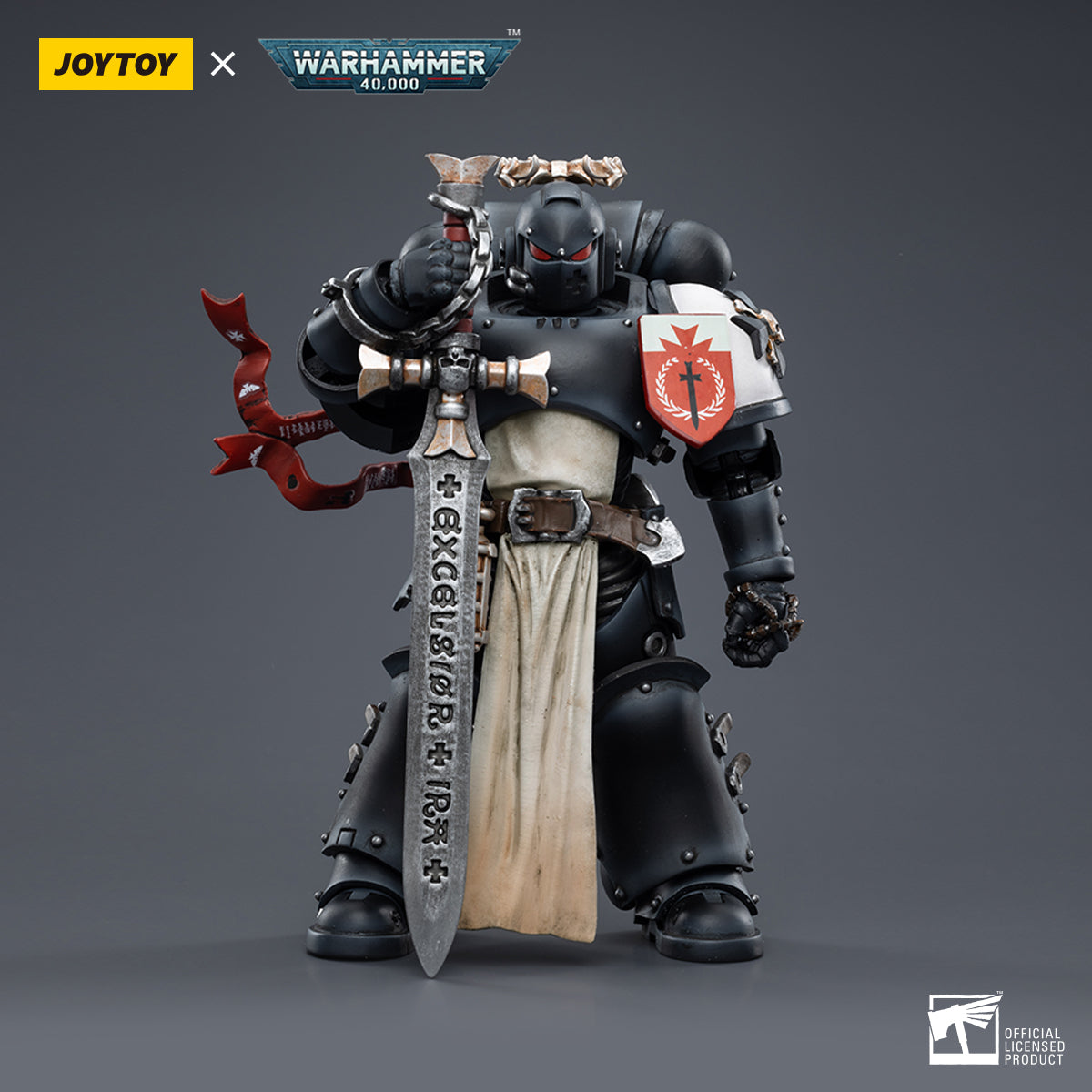 [IN STOCK]JOYTOY Warhammer 40K Action Figure 1/18 Black Templars The Emperors Champion Rolantus