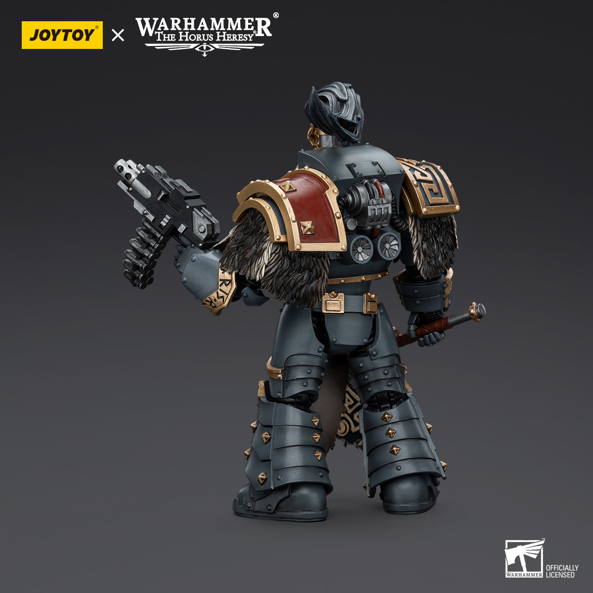 JOYTOY Action Figure 1/18 Space Wolves Varagyr Wolf Guard Squad Varagyr Thegn Model Birthday Gifts 