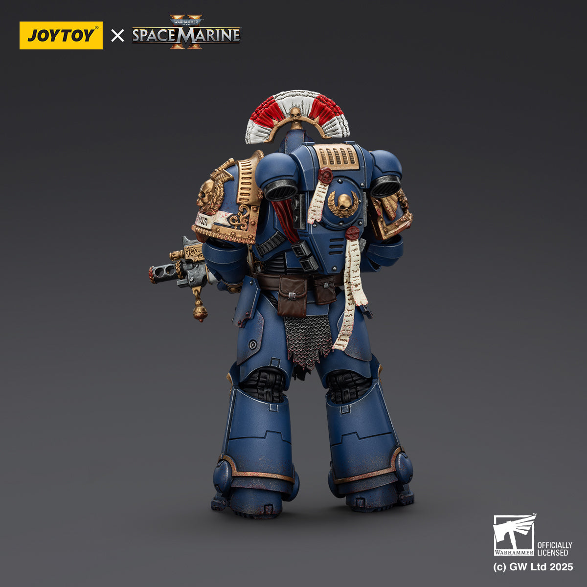 JOYTOY  Warhammer  40k  1/18  Action Figure Chaos Space Marines Cypher, Lord of the Fallen & Ultramarines Relic Secundus Armour with Artificer bolt rifle, chainsword and bolt pistol