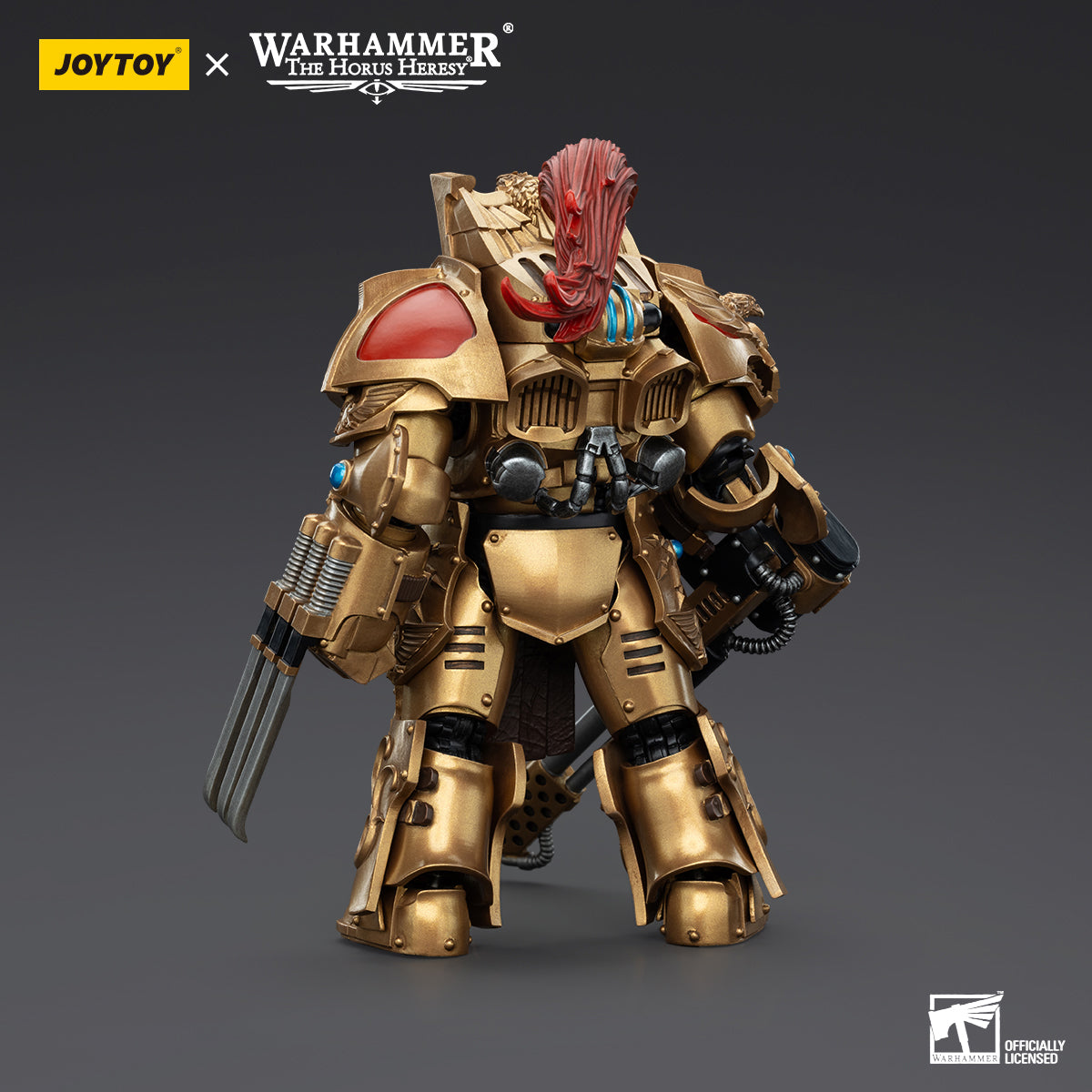 JOYTOY Warhammer "The Horus Heresy" Action Figure 1/18 Legio Custodes Aquilon Terminator Squad Aquilon with Infernus Firepike Assault Anime Military Model Toys  JT00768