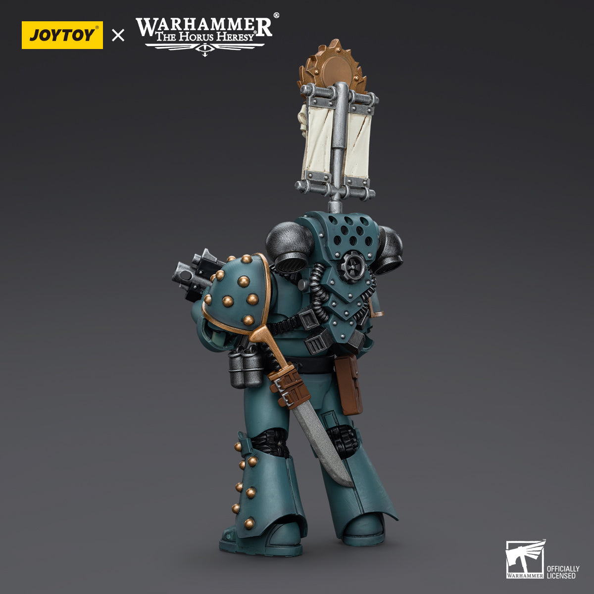 JOYTOY Action Figure 1/18 Sons of Horus MKIV Tactical Squad Legionary with Legion Vexilla Model Birthday Gifts 