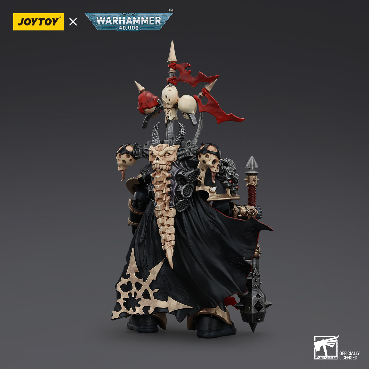 JOYTOY Action Figure 1/18 Warhammer 40k Chosen Champion with Bolter and Power Maul Model Birthday Gifts 