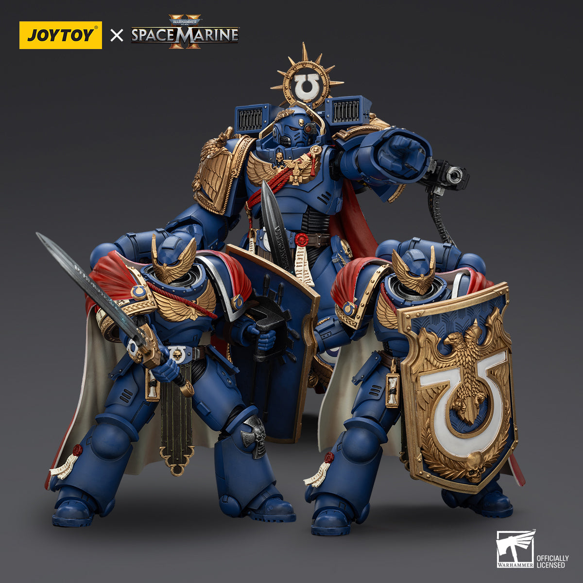[IN STOCK] JOYTOY Warhammer 40K 1/18 Action Figure Ultramarines Titus-Collectors Edition Calgar Anime Military Model Toys Gifts