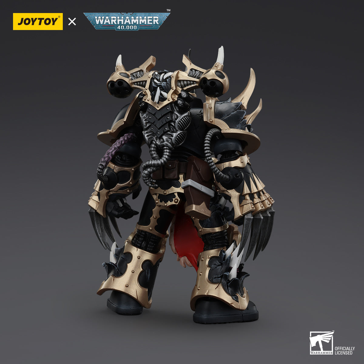 JOYTOY Action Figure 1/18 Warhammer 40k Black Legion Chosen with Lightning Claws Model Birthday Gifts 