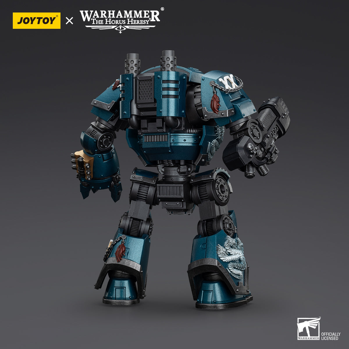 [IN STOCK]JOYTOY Warhammer 40K Action Figure 1/18 Alpha Legion Alpharius, Primarch of the XXth Legion-Saboteur Consul-Contemptor Dreadnought with Gravis Plasma Cannon 3PCS