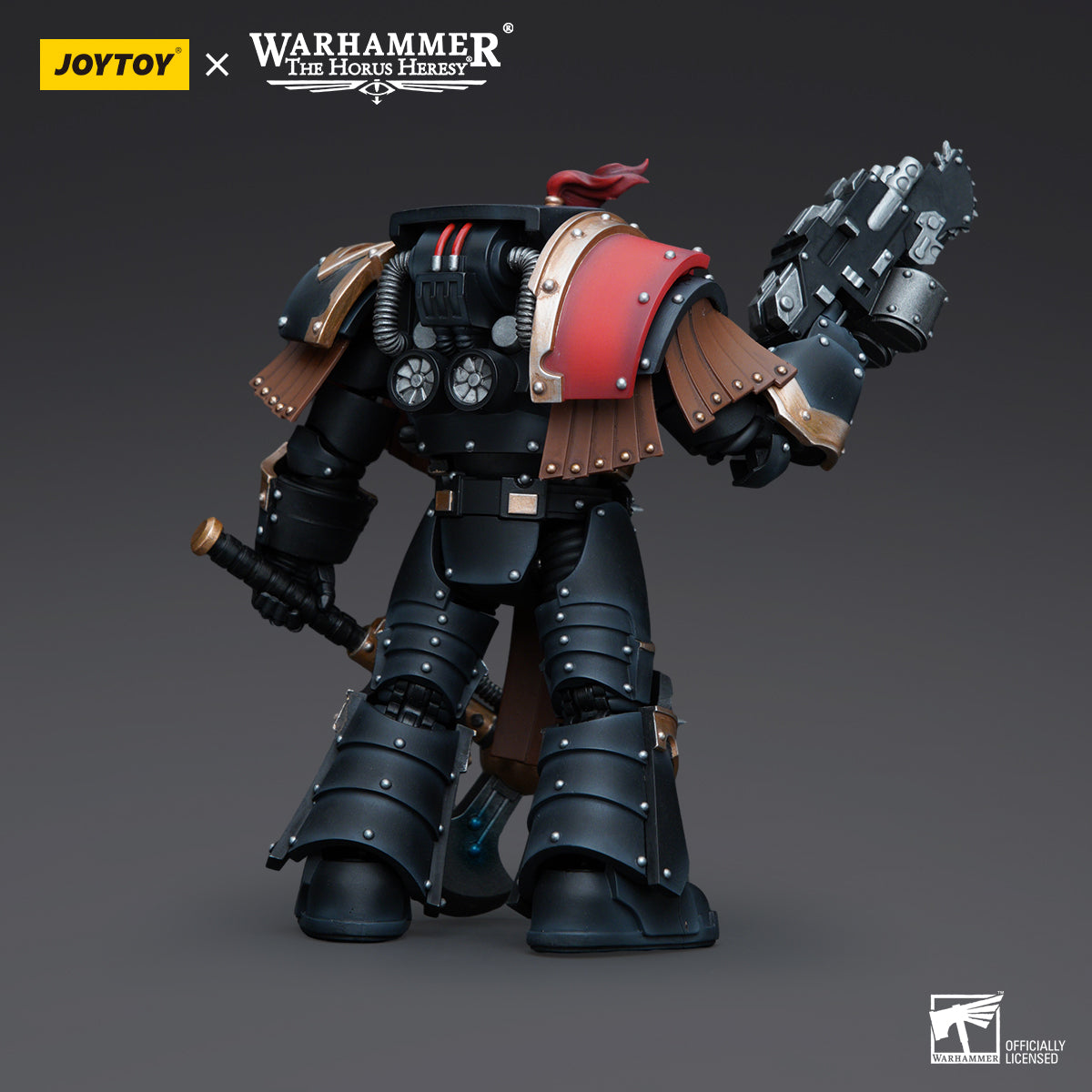 JOYTOY Action Figure 1/18 Sons of Horus Justaerin Terminator Squad Justaerin with Carsoran Power Ax Model Birthday Gifts