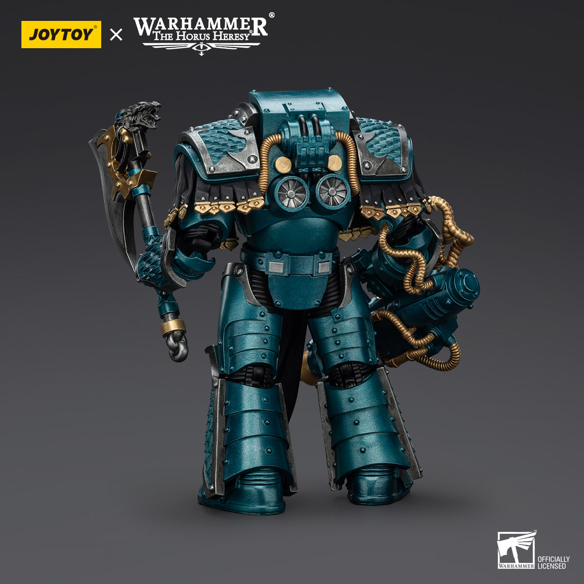 [IN STOCK]JOYTOY 1/18 Action Figure Warhammer 40,000 Alpha Legion Lernaean Terminator with Conversion Beam Cannon