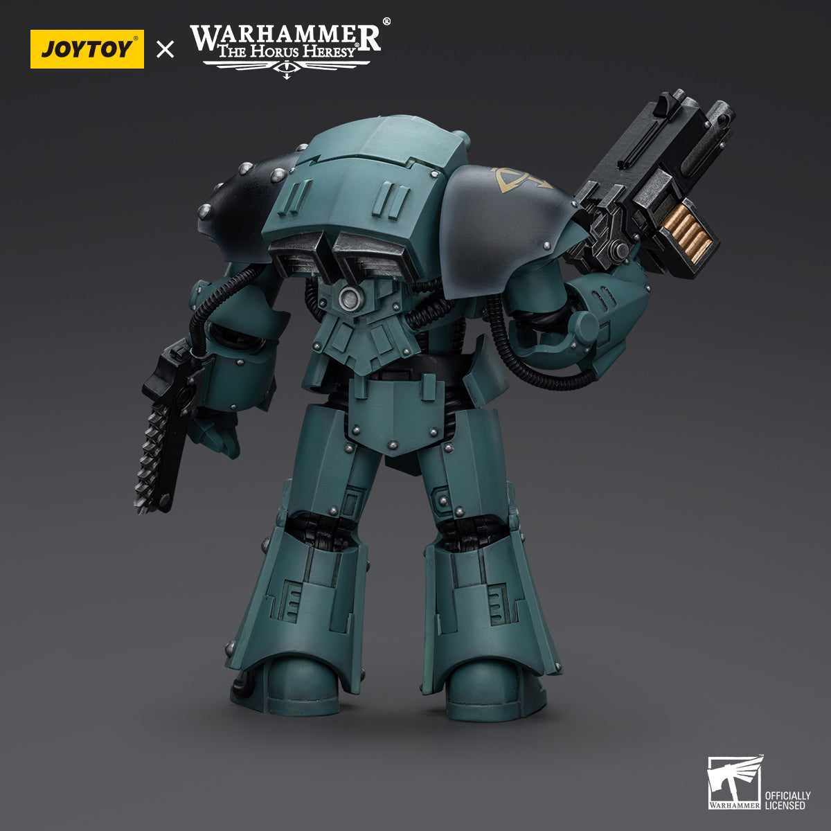 JOYTOY Action Figure 1/18 Sons Of Horus Tartaros Terminator Squad Terminator With Combi-Bolter And Chainfist Model Birthday Gifts 
