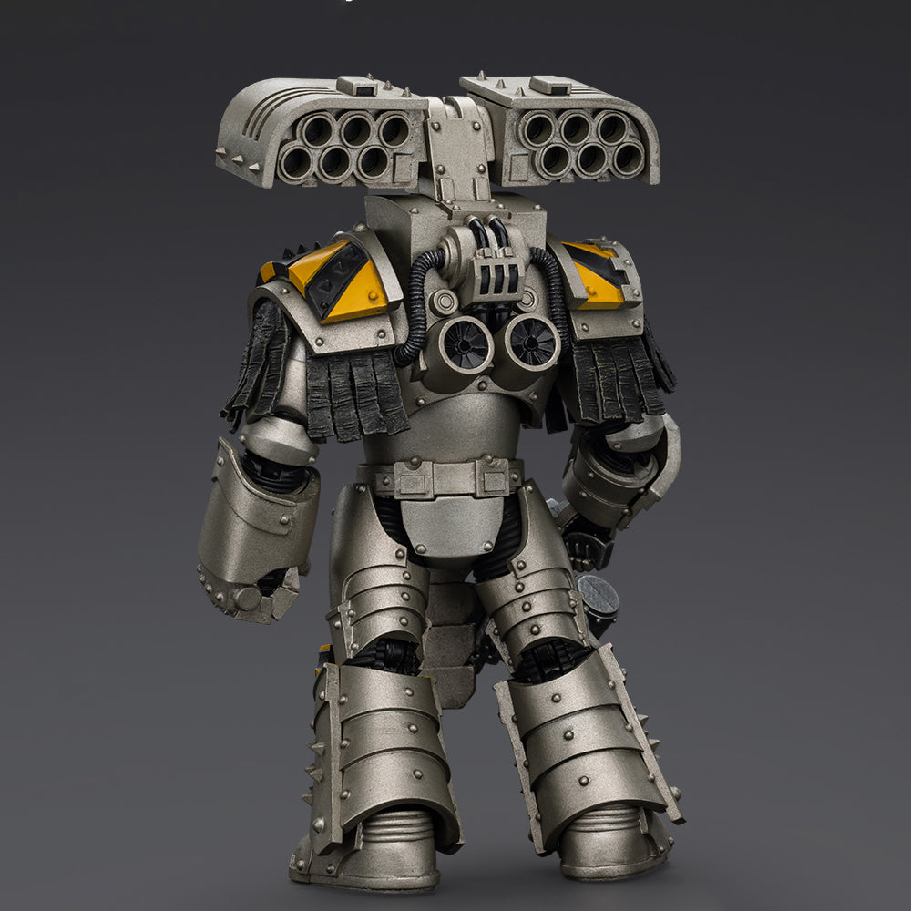 JOYTOY Warhammer 40,000 The Horus Heresy 1/18 Action Figure-Iron Warriors Tyrant Siege Terminator with Rocket Launcher Collection Model Birthday Gift
