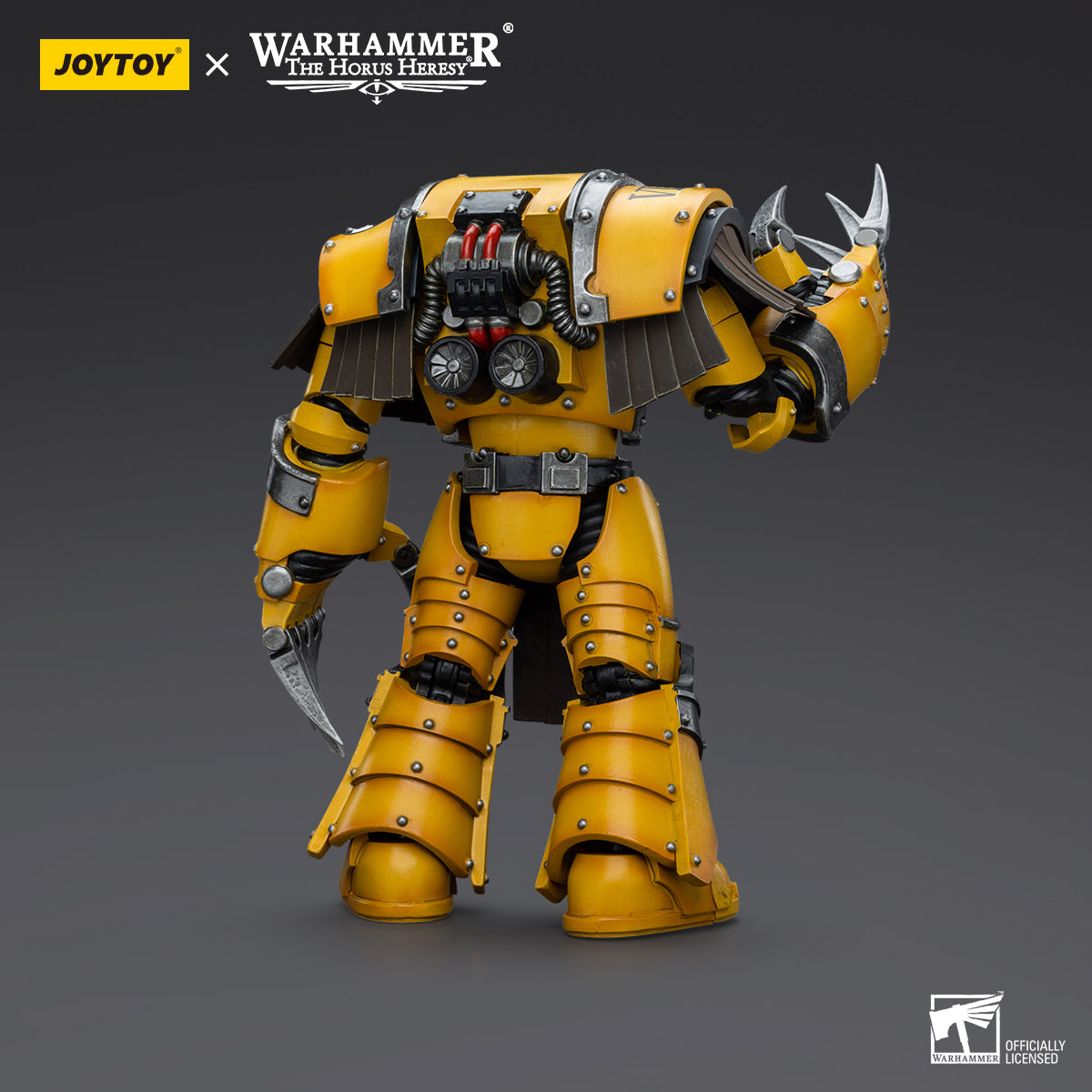 JOYTOY Action Figure 1/18 Imperial Fists Legion Cataphractii Terminator Squad Legion Cataphractii with Lightning Claws Model Birthday Gifts