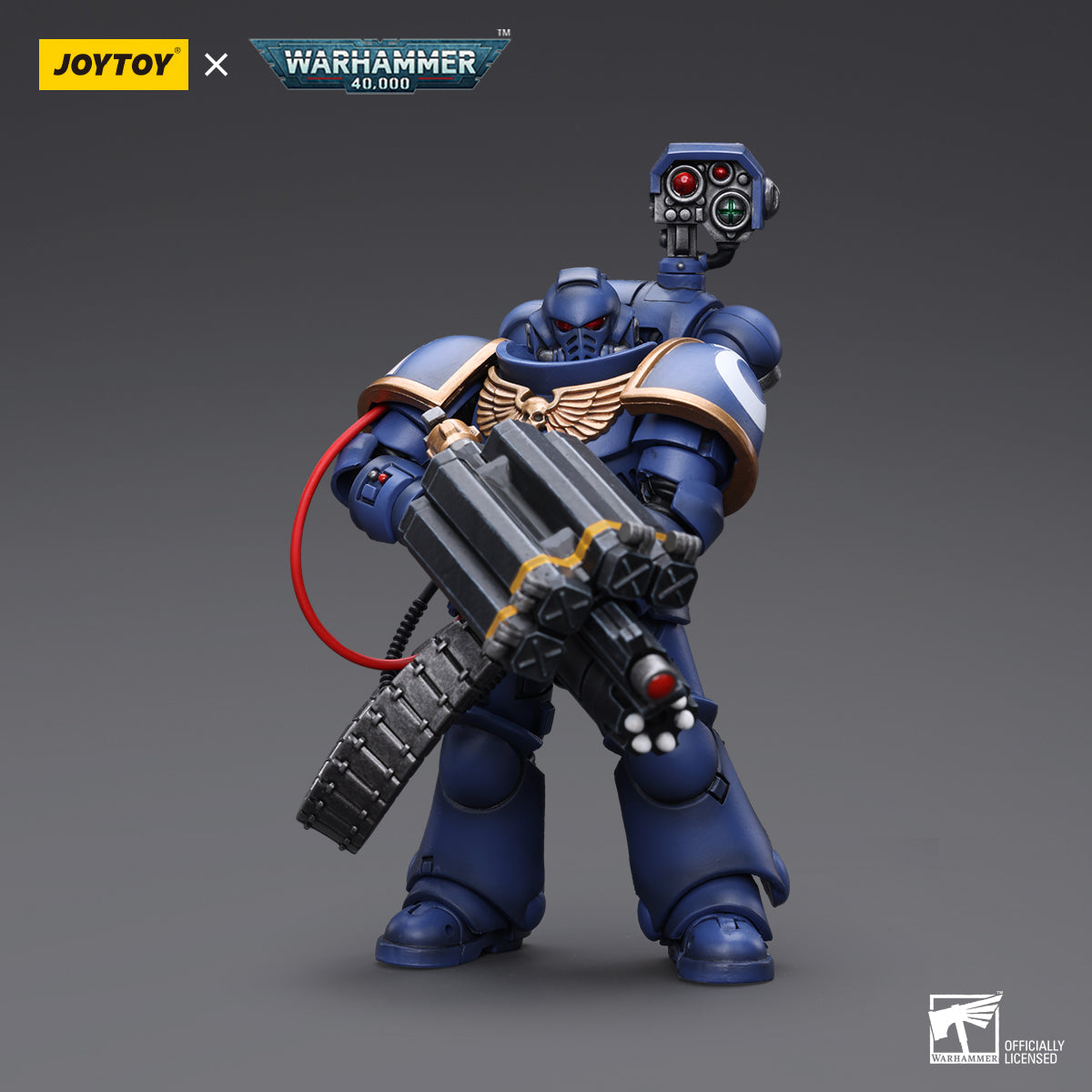 [IN STOCK]JOYTOY Warhammer 40K Action Figure 1/18 Ultramarines Desolation Marine with Castellan Launcher (Superkrak)