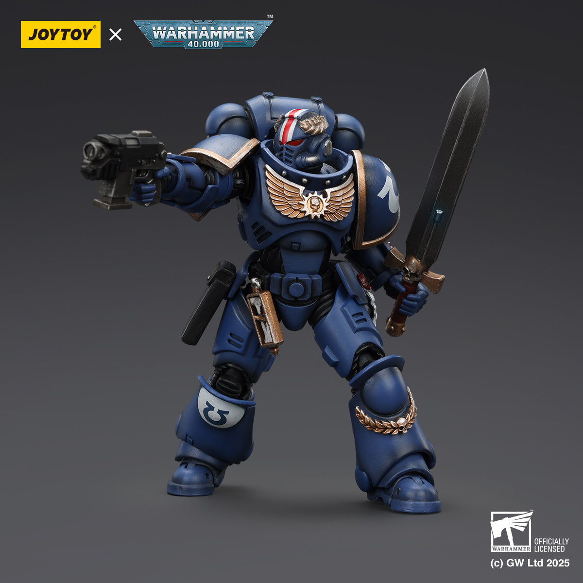 [IN STOCK]JOYTOY Warhammer 40K Action Figure 1/18 Ultramarines Primaris Lieutenant Argaranthe JT4065