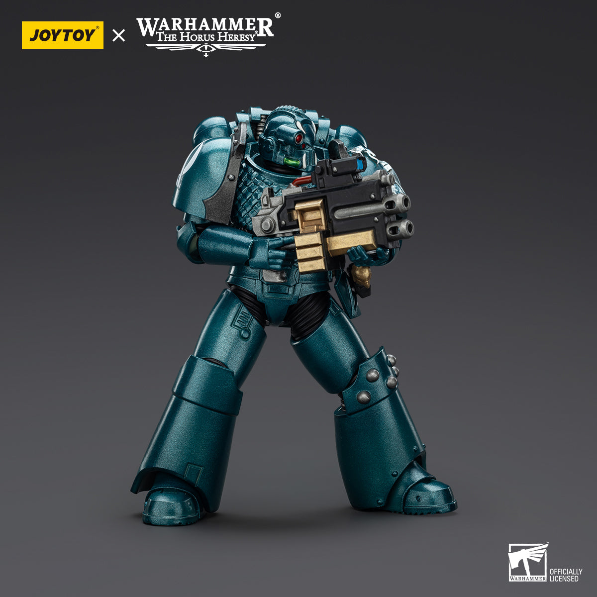 [IN STOCK]JOYTOY Warhammer 40K Action Figure 1/18 Alpha Legion Headhunter With Banestrike Combi-Bolter And Power Dagger