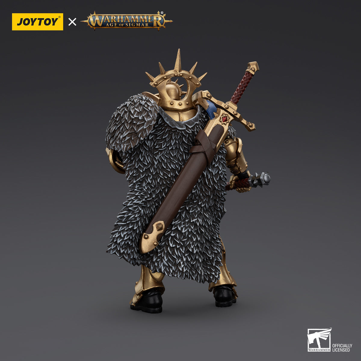 JOYTOY Action Figure 1/18 Warhammer AGE OF SIGMAR -Stormcast Eternals The Blacktalons Hendrick, The Silver Wolf Model Birthday Gifts 