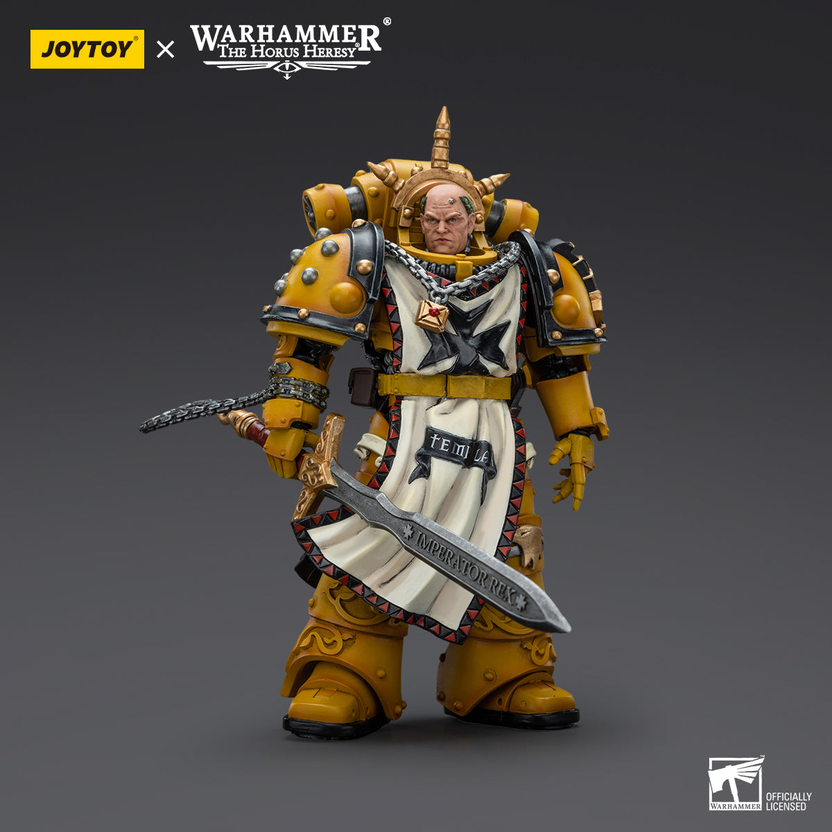 [IN STOCK]JOYTOY Warhammer 40K Action Figure 1/18 Imperial Fists Sigismund, First Captain of the Imperial Fists