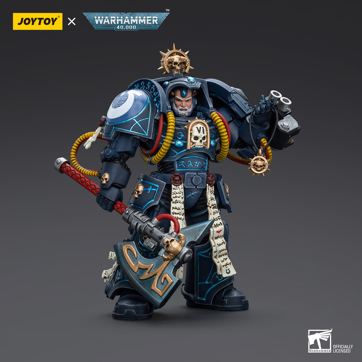 JOYTOY Action Figure 1/18 Ultramarines Librarian in Terminator Armour Model Birthday Gifts
