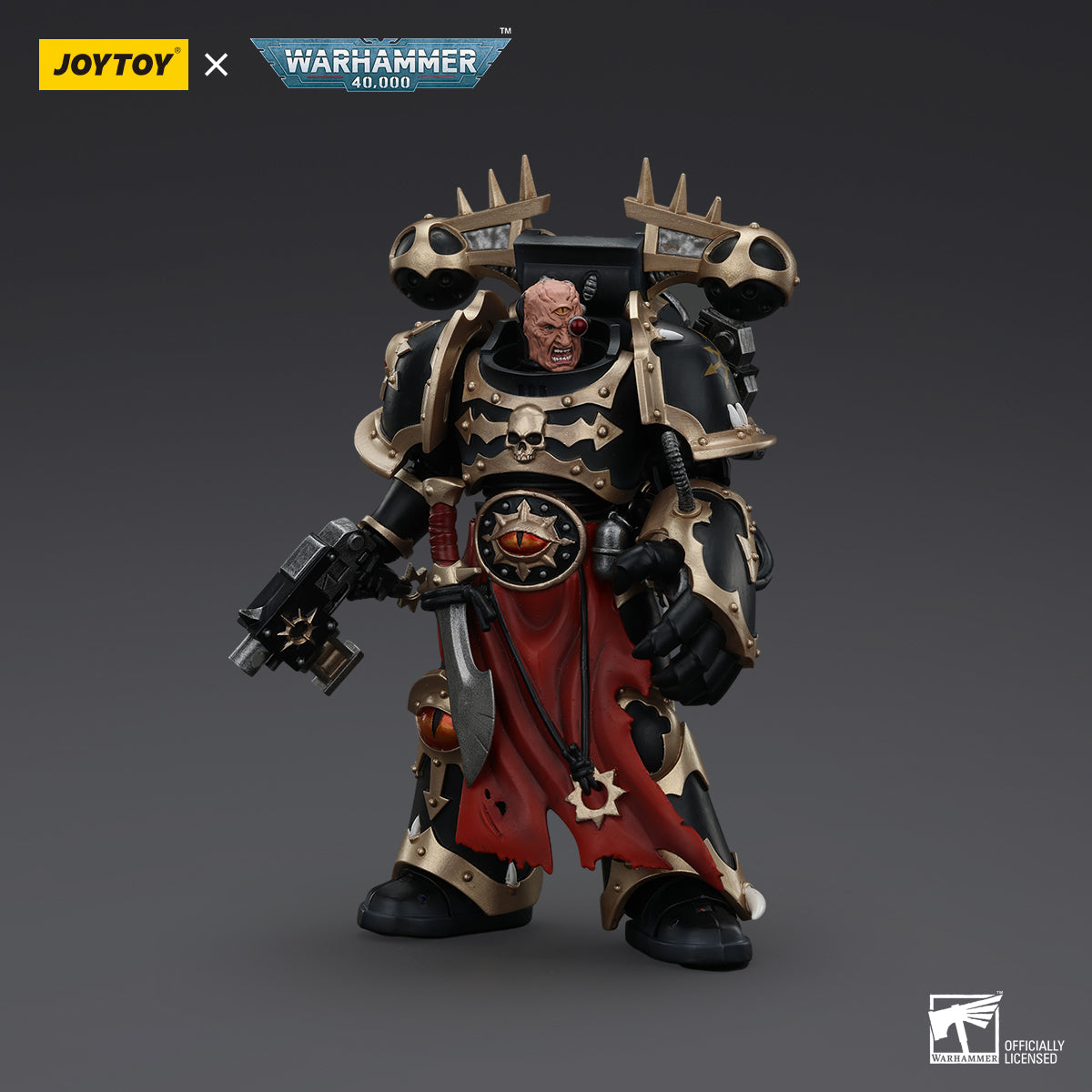 [IN STOCK]JOYTOY Warhammer 40K Action Figure 1/18 Chaos Space Marines Black Legion Chosen with Bolt Pistol and Power Fist