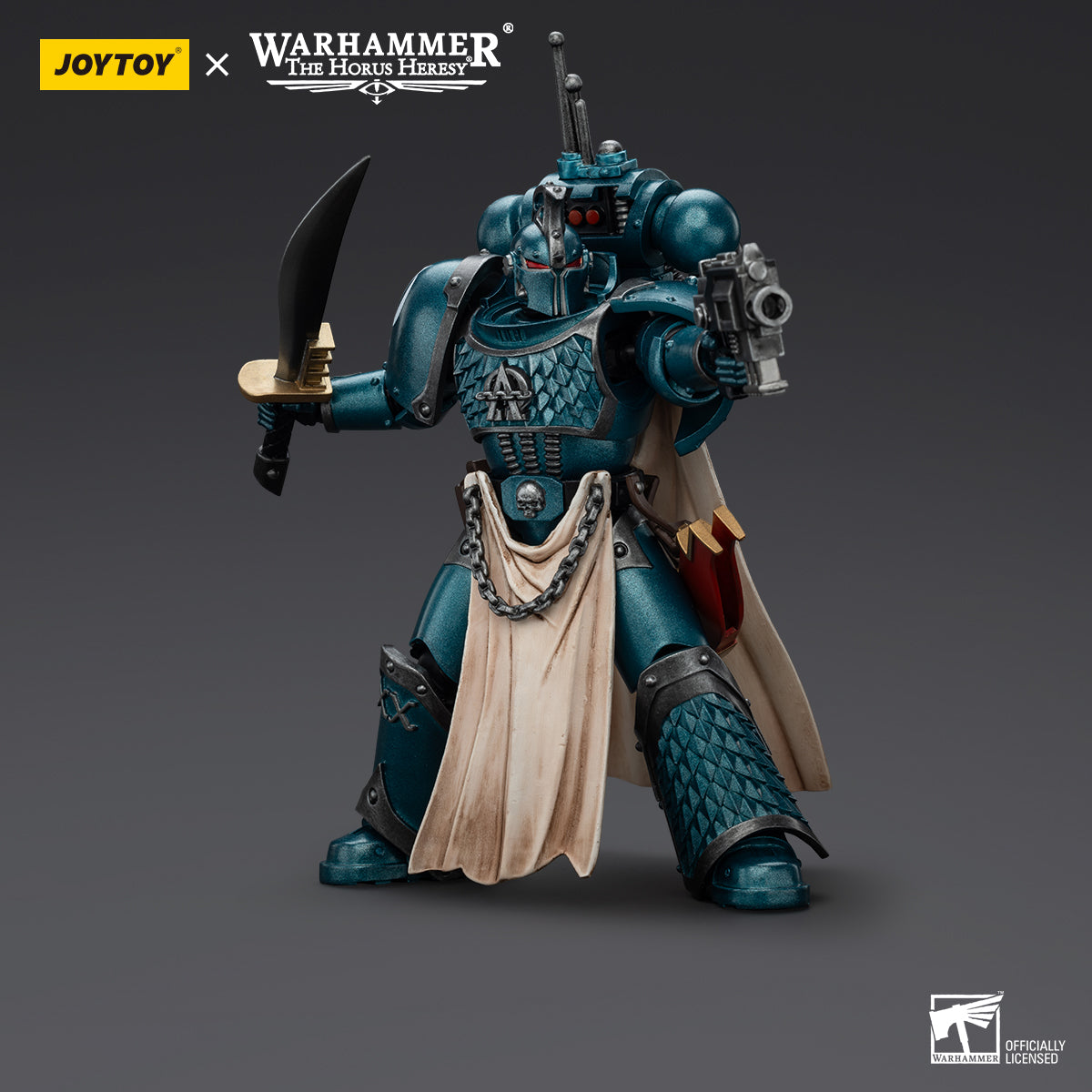 [IN STOCK]JOYTOY Warhammer 40K Action Figure 1/18 Alpha Legion Legion Praetor with Power Sword