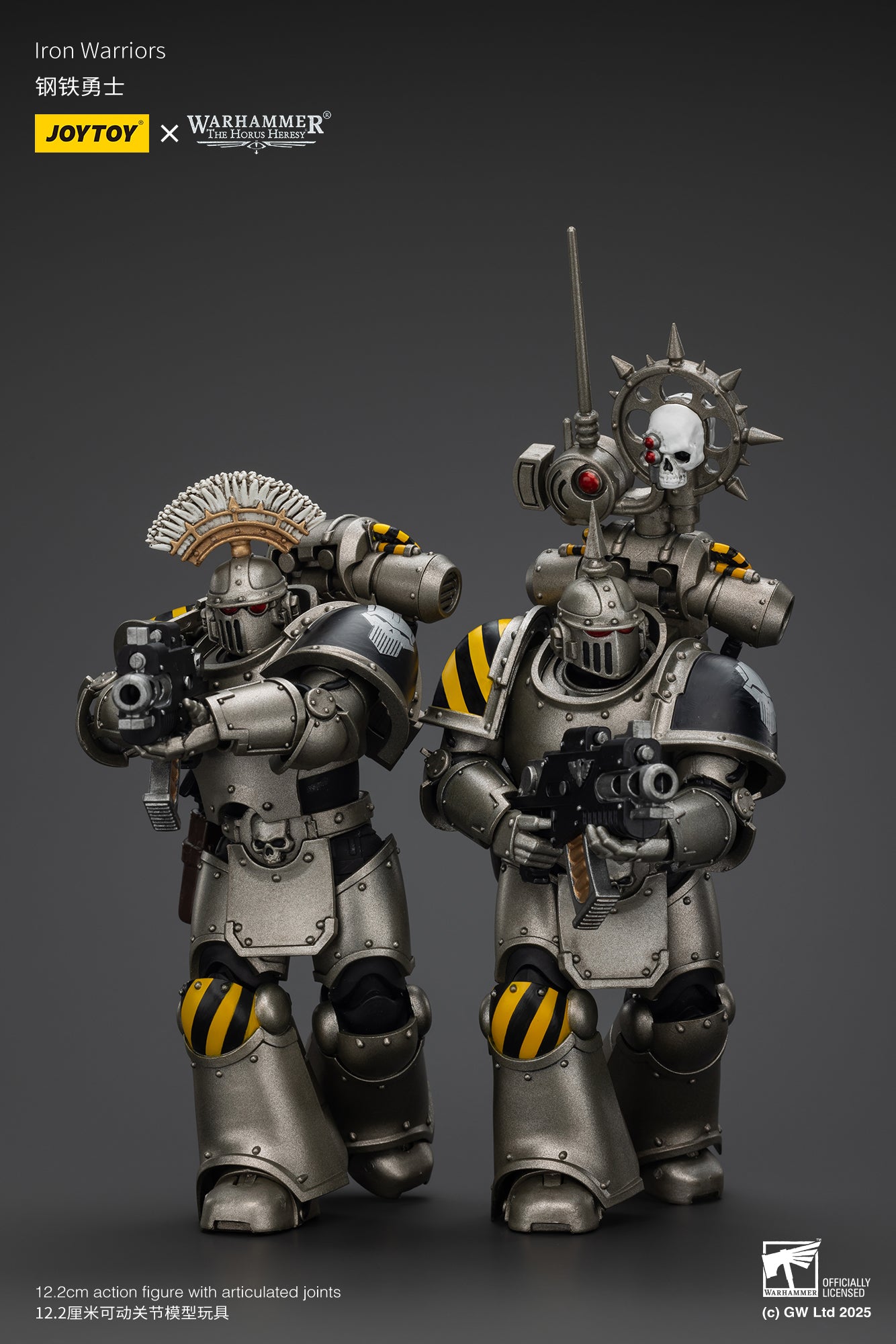 JOYTOY  Warhammer  1/18  Action Figure lron Warriors MKlll Tactical Sergeant and  Legionary