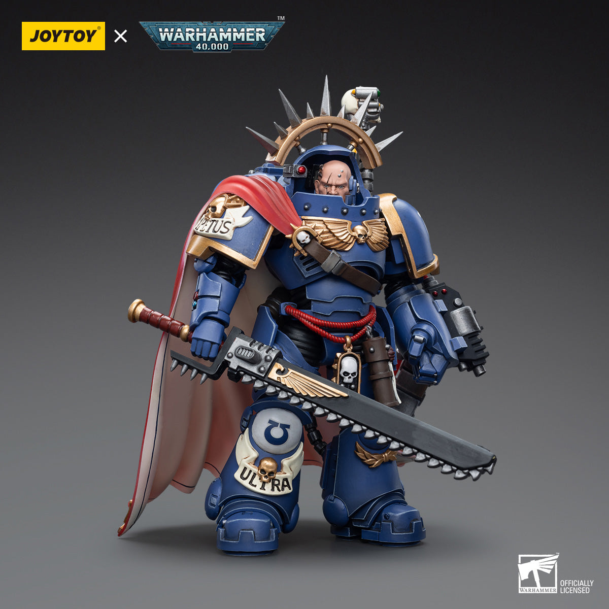 [IN STOCK]JOYTOY Warhammer 40K Action Figure 1/18 Ultramarines Captain in Gravis Armor JT7745 