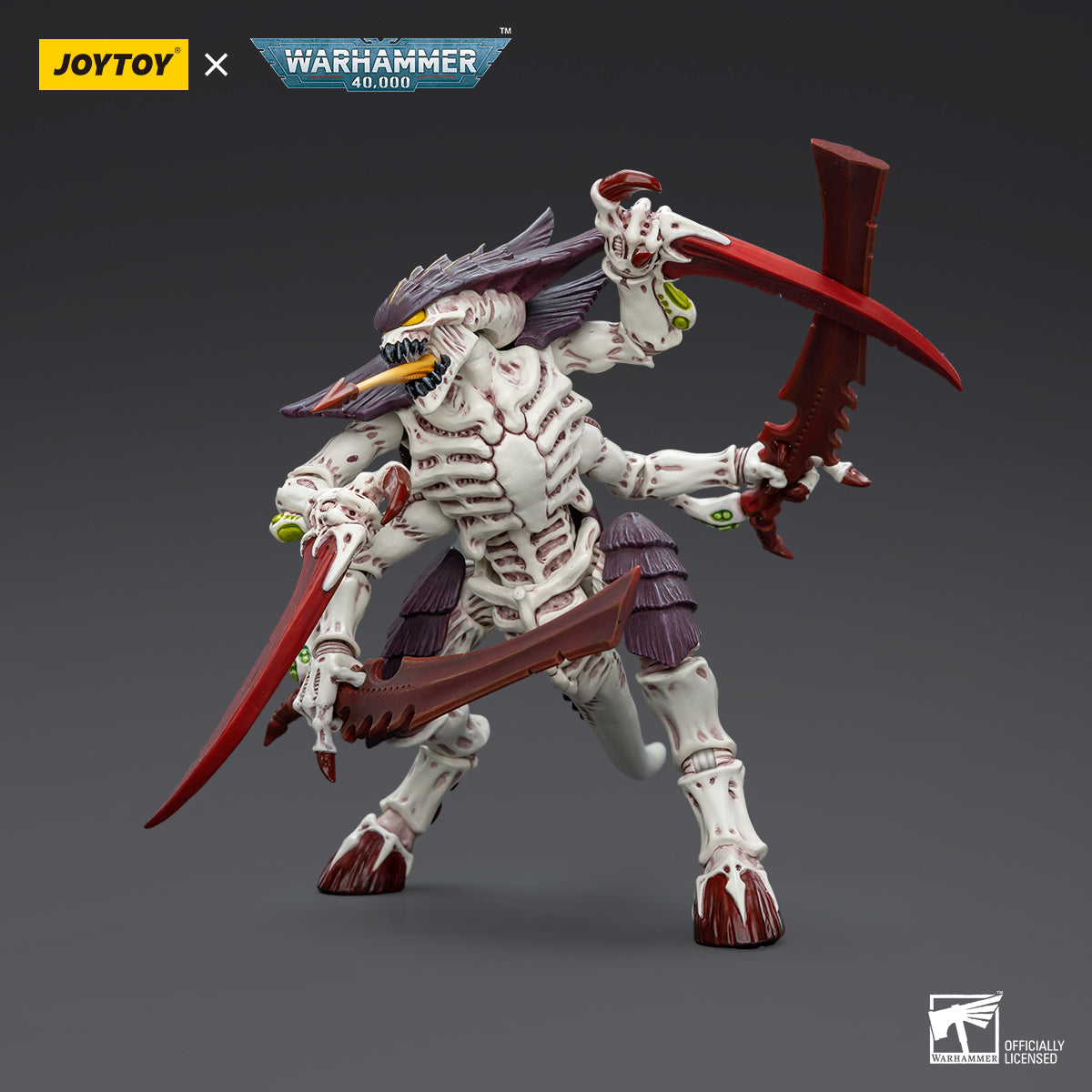 OYTOY Action Figure 1/18 Tyranids Hive Fleet Leviathan Tyranid Warrior with Boneswords Model Birthday Gifts
