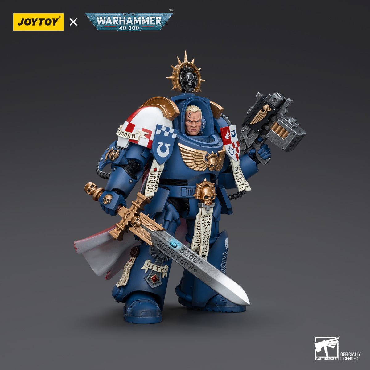 JOYTOY Action Figure 1/18 Ultramarines Terminator Captain Severus Agemman Model Birthday Gifts