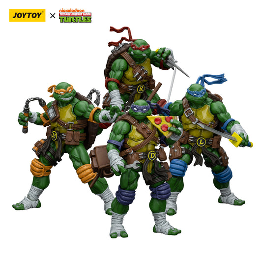 JOYTOY 1/18 Action Figure TMNT-Michelangelo &Donatello& Leonardo& Raphael