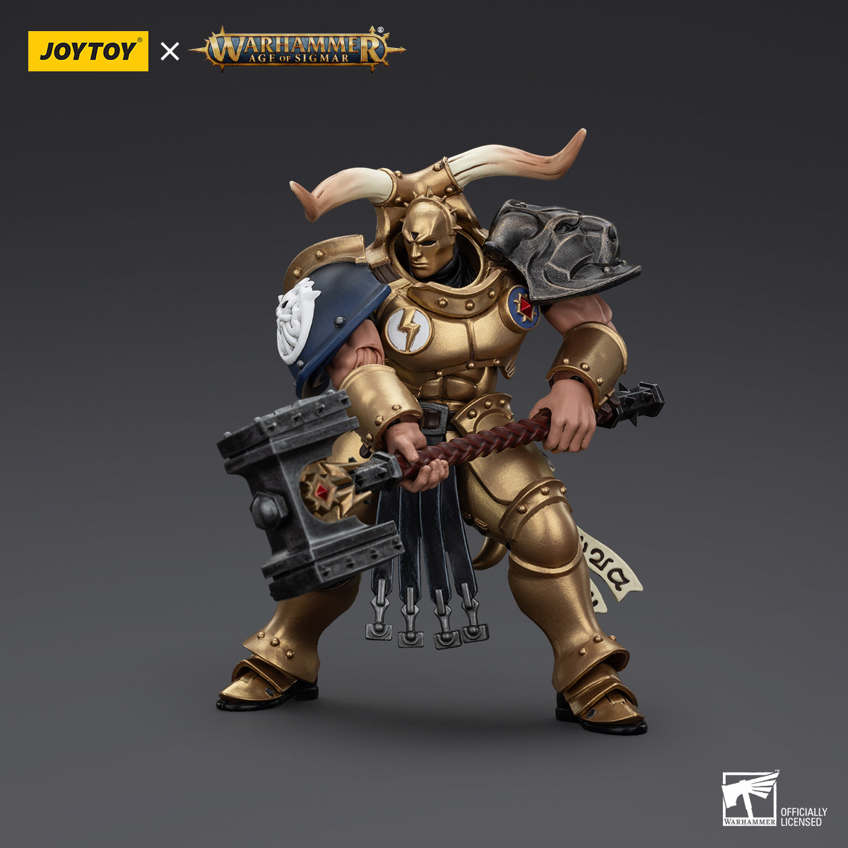 JOYTOY Action Figure 1/18 Warhammer AGE OF SIGMAR -Stormcast Eternals The Blacktalons Rostus Oxenhammer Model Birthday Gifts 