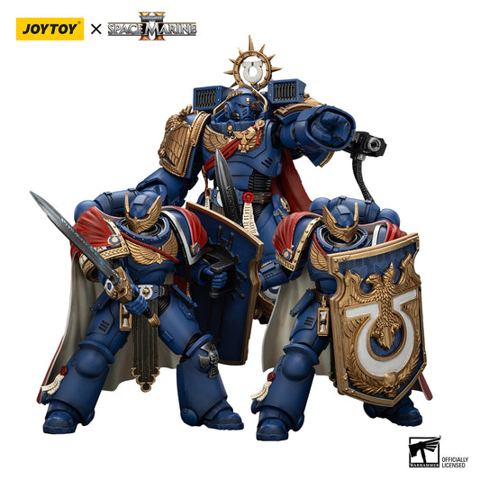JOYTOY Warhammer 40k 1/18 Action Figure Ultramarines Marneus Calgar, Chapter Master  &  Ultramarines Victrix Honour Guard