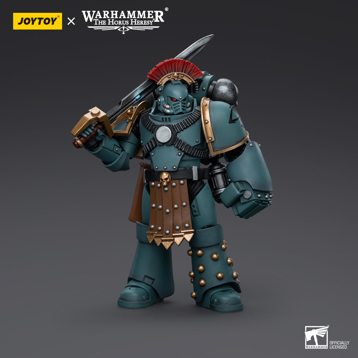 JOYTOY Action Figure 1/18 Sons of Horus MKIV Tactical Squad Sergeant with Power Fist Model Birthday Gifts 
