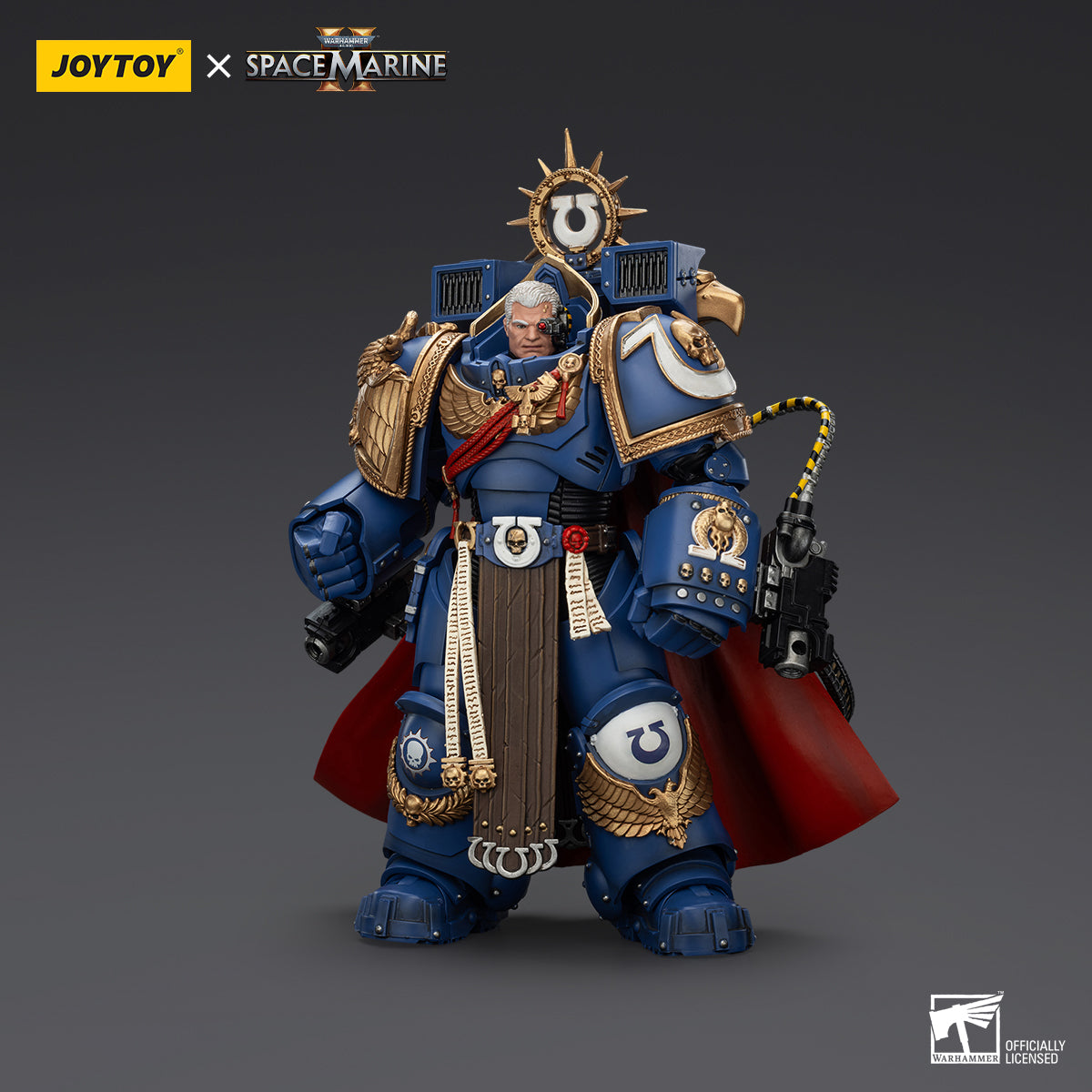 [IN STOCK]JOYTOY 1/18 Action Figure Warhammer 40,000 Ultramarines Marneus Calgar, Chapter Master with MKX Gravis Armour and Gauntlets of Ultramar-Victrix Honour Guard with Storm Shield And Power Sword 2PCS
