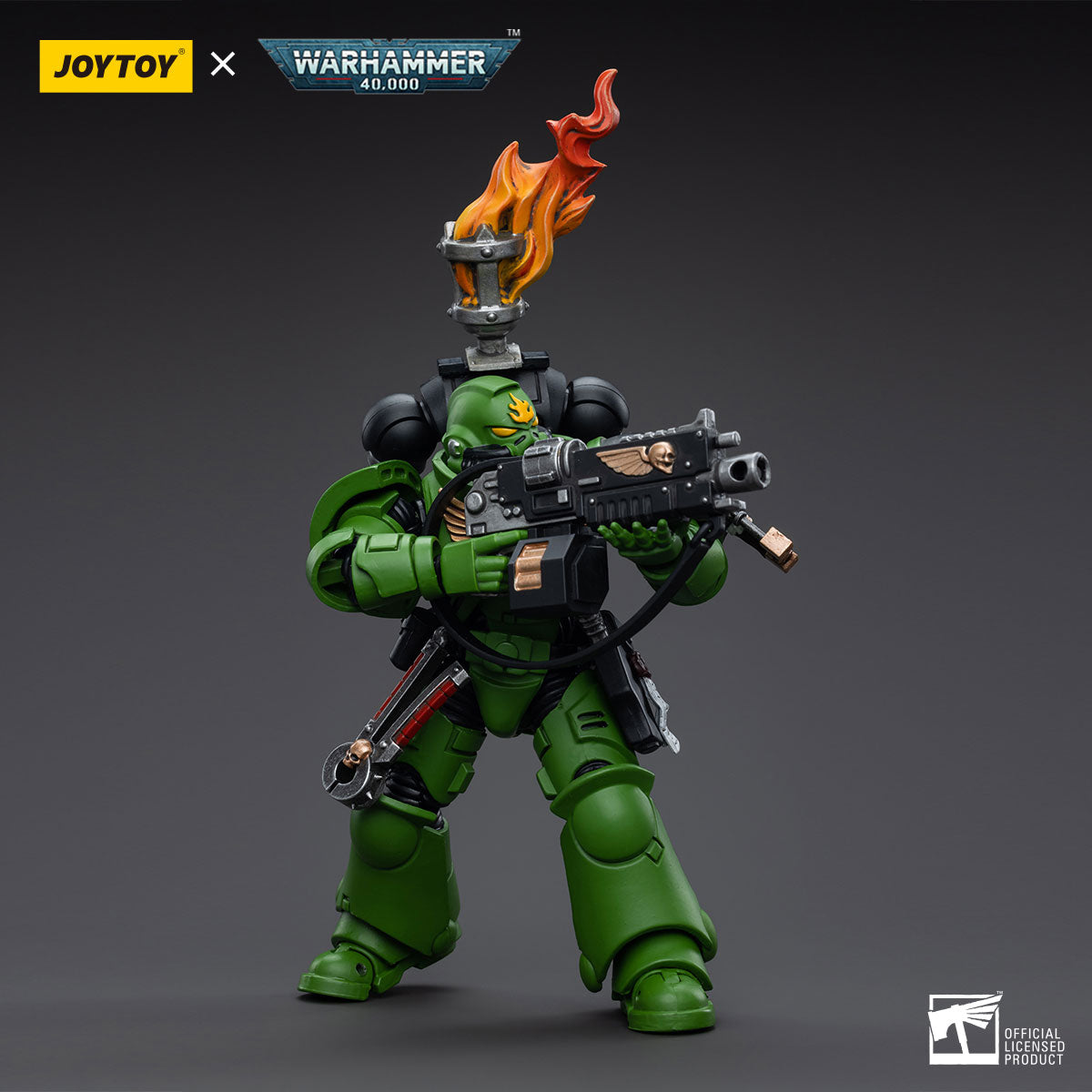JOYTOY Action Figure 1/18 Salamanders Intercessors Sergeant Tsek'gan Model Birthday Gifts 