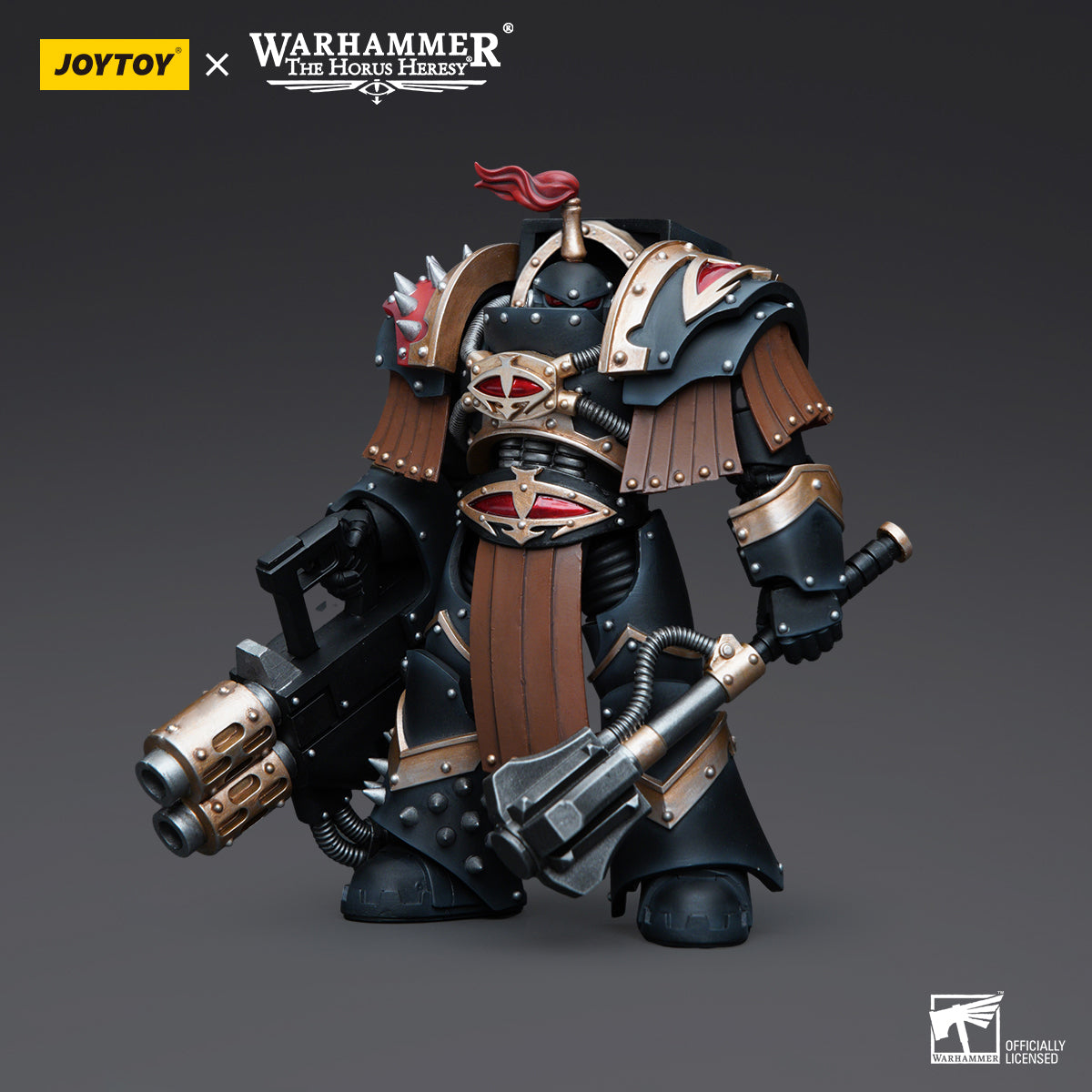 JOYTOY Action Figure 1/18 Sons of Horus Justaerin Terminator Squad Justaerin with Multi-melta and Power MauL Model Birthday Gifts 