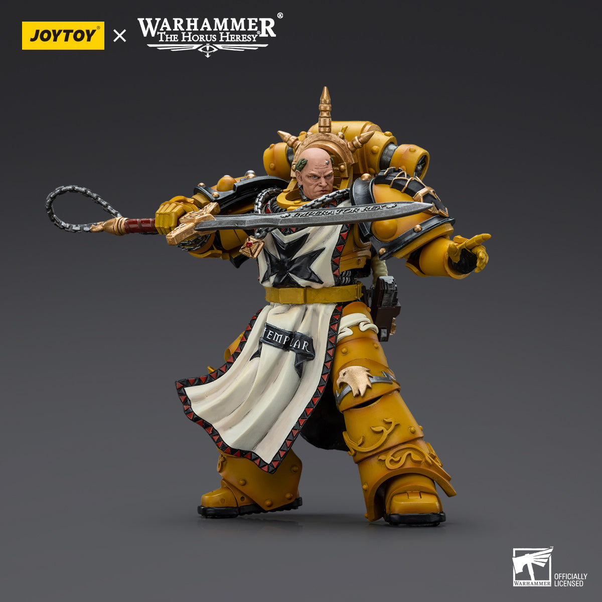 [IN STOCK]JOYTOY Warhammer 40K Action Figure 1/18 Imperial Fists Sigismund, First Captain of the Imperial Fists