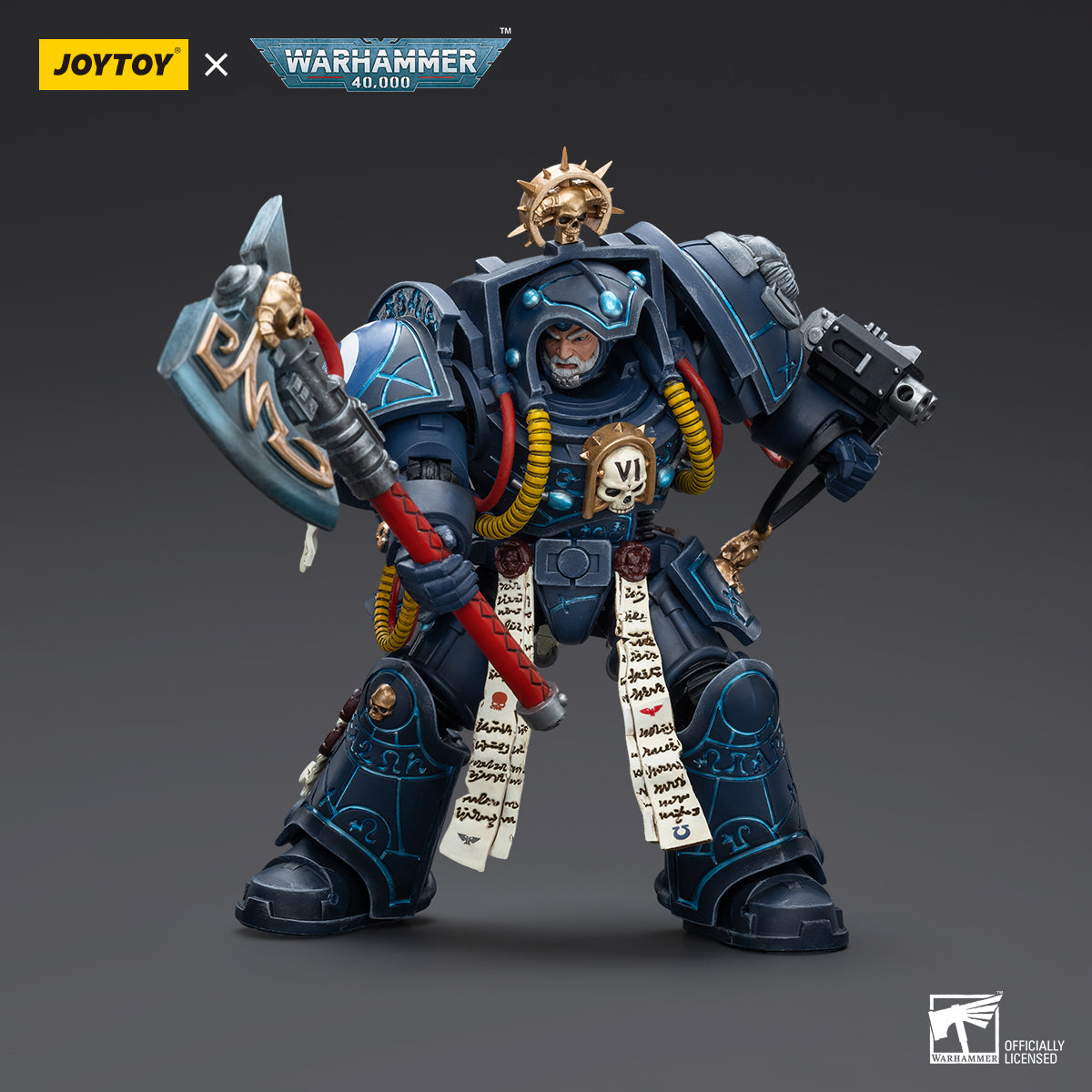 JOYTOY Action Figure 1/18 Ultramarines Librarian in Terminator Armour Model Birthday Gifts