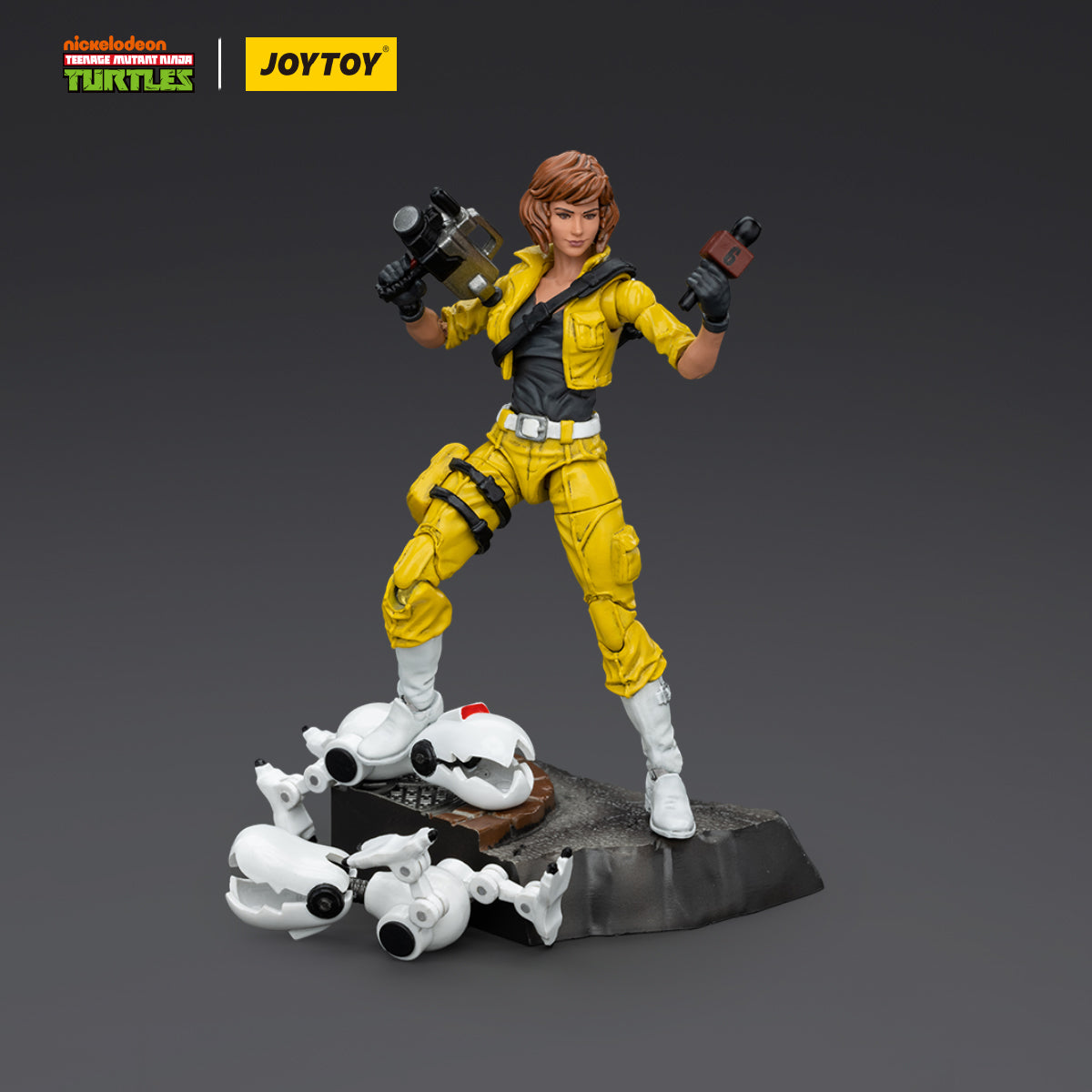 JOYTOY Action Figure 1/18 TMNT-April O'Neil Model Birthday Gifts