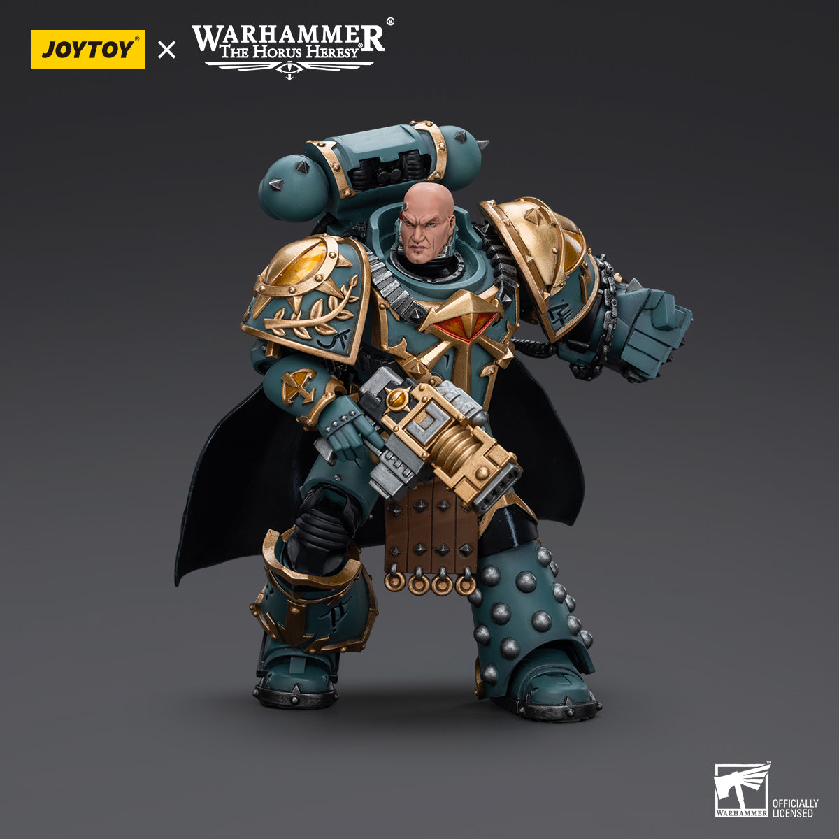 JOYTOY Action Figure 1/18 Sons Of Horus Tartaros Terminator Squad Terminator With Heavy Flamer And Chainfist Model Birthday Gifts 