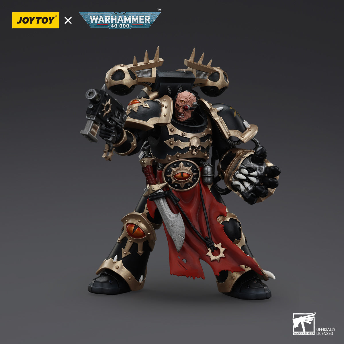 [IN STOCK]JOYTOY Warhammer 40K Action Figure 1/18 Chaos Space Marines Black Legion Chosen with Bolt Pistol and Power Fist