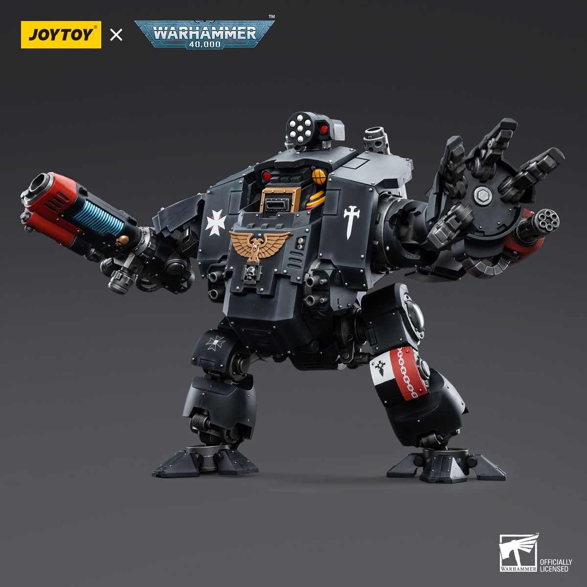 [IN STOCK]JOYTOY Warhammer 40K Action Figure 1/18 Black Templars Redemptor Dreadnought
