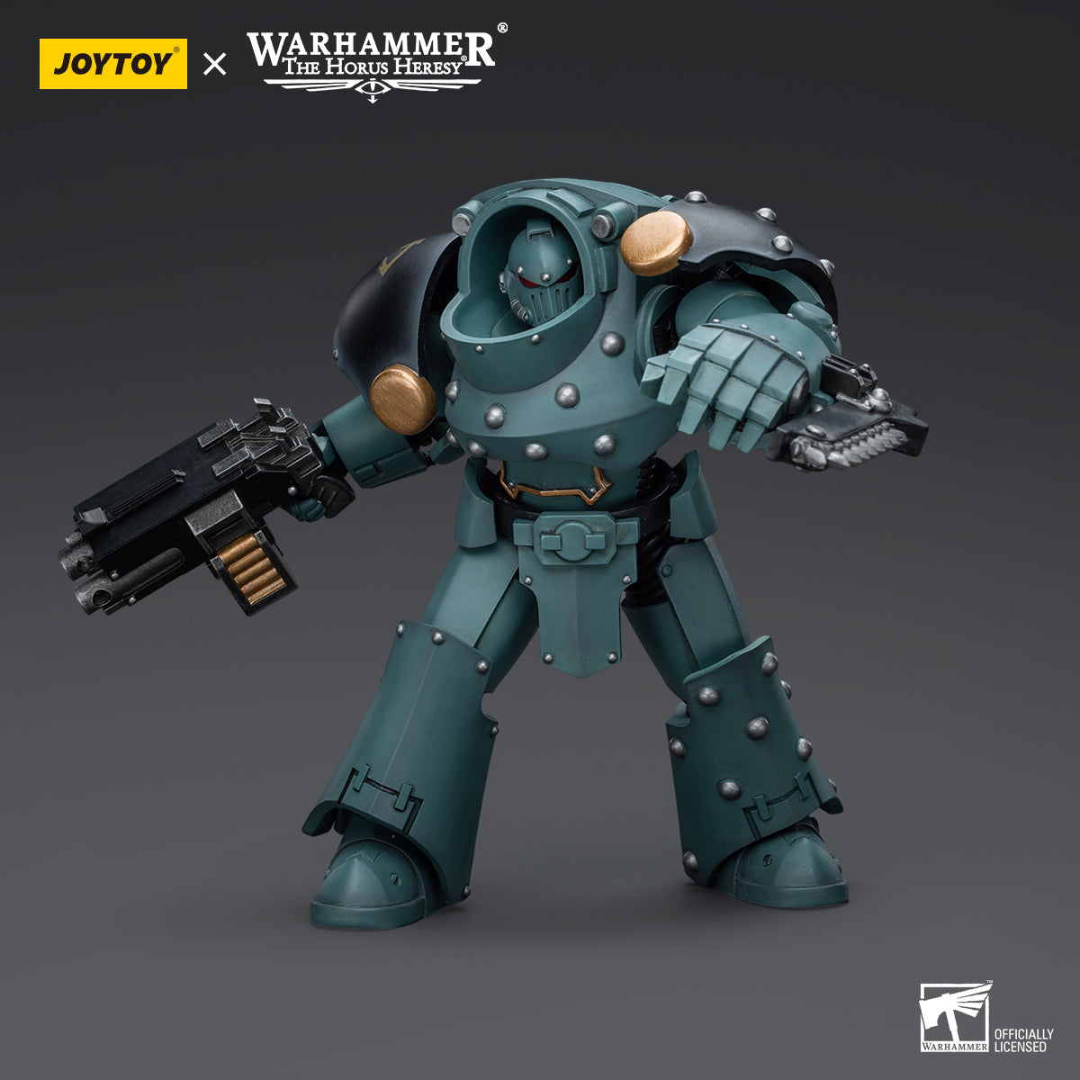 JOYTOY Action Figure 1/18 Sons Of Horus Tartaros Terminator Squad Terminator With Combi-Bolter And Chainfist Model Birthday Gifts 