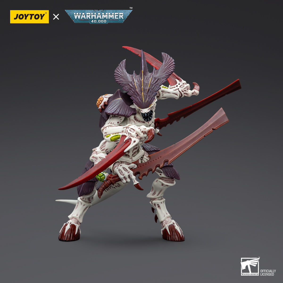 OYTOY Action Figure 1/18 Tyranids Hive Fleet Leviathan Tyranid Warrior with Boneswords Model Birthday Gifts