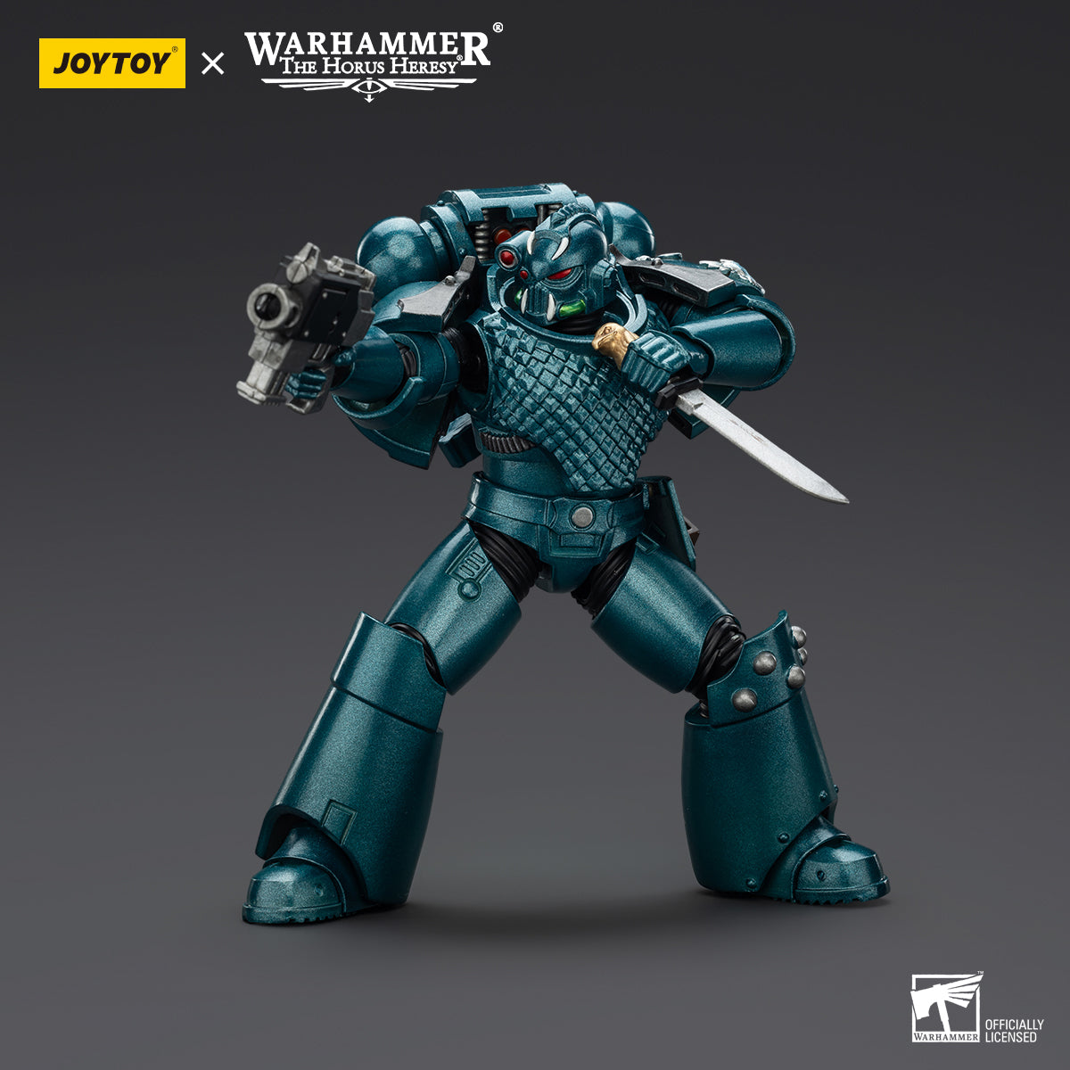 [IN STOCK]JOYTOY Warhammer 40K Action Figure 1/18 Alpha Legion Headhunter With Banestrike Combi-Bolter And Power Dagger