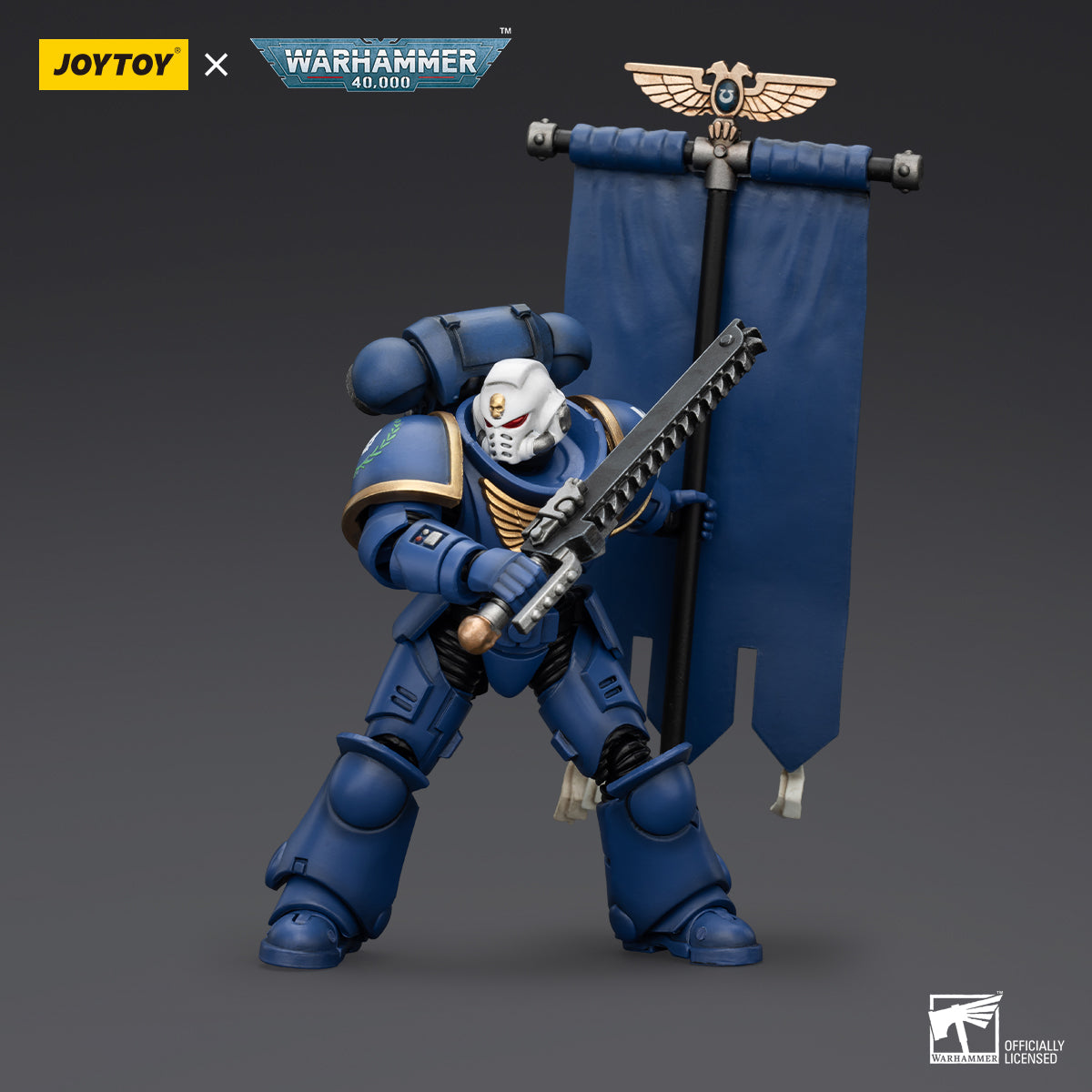 [IN STOCK]JOYTOY Warhammer 40K Action Figure 1/18 Ultramarines Heroes of the Chapter Primaris Ancient Posca