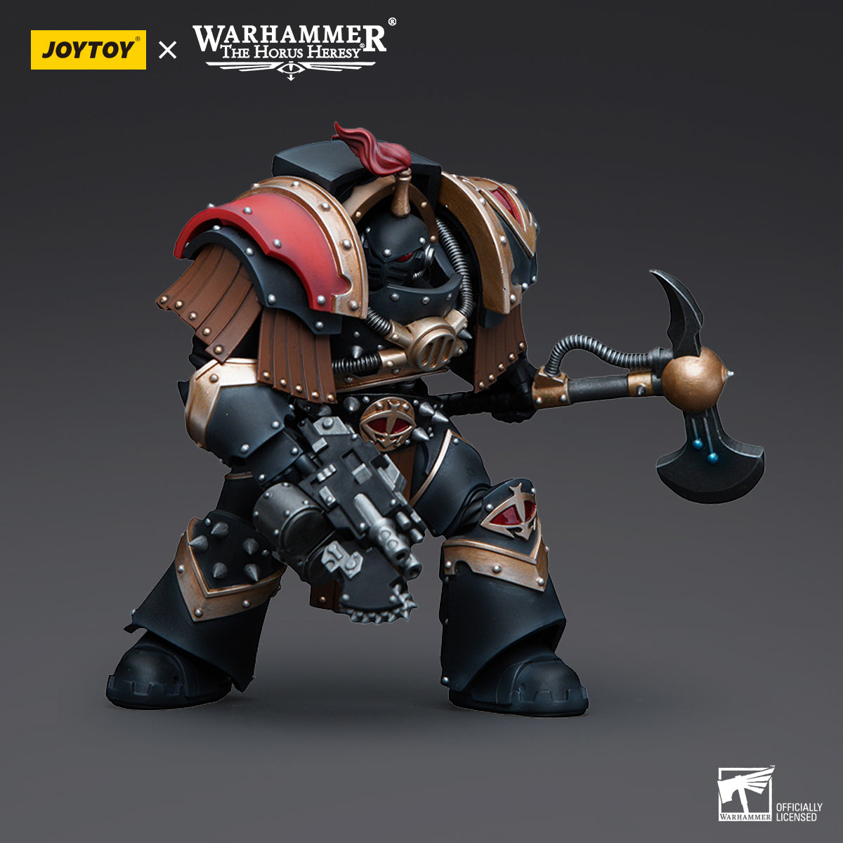 JOYTOY Action Figure 1/18 Sons of Horus Justaerin Terminator Squad Justaerin with Carsoran Power Ax Model Birthday Gifts