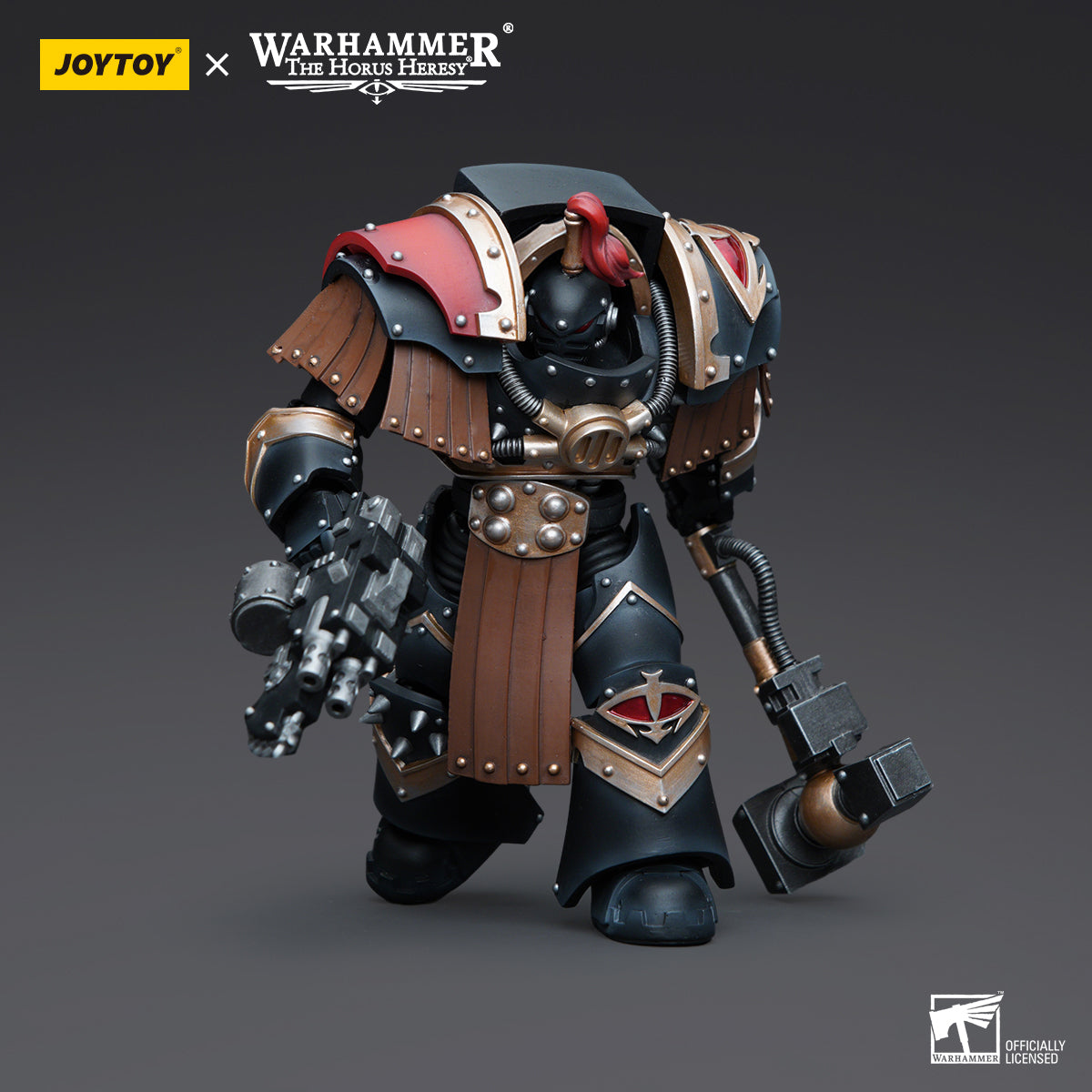 JOYTOY Action Figure 1/18 Sons of Horus Justaerin Terminator Squad Justaerin with Thunder Hammer Model Birthday Gifts 