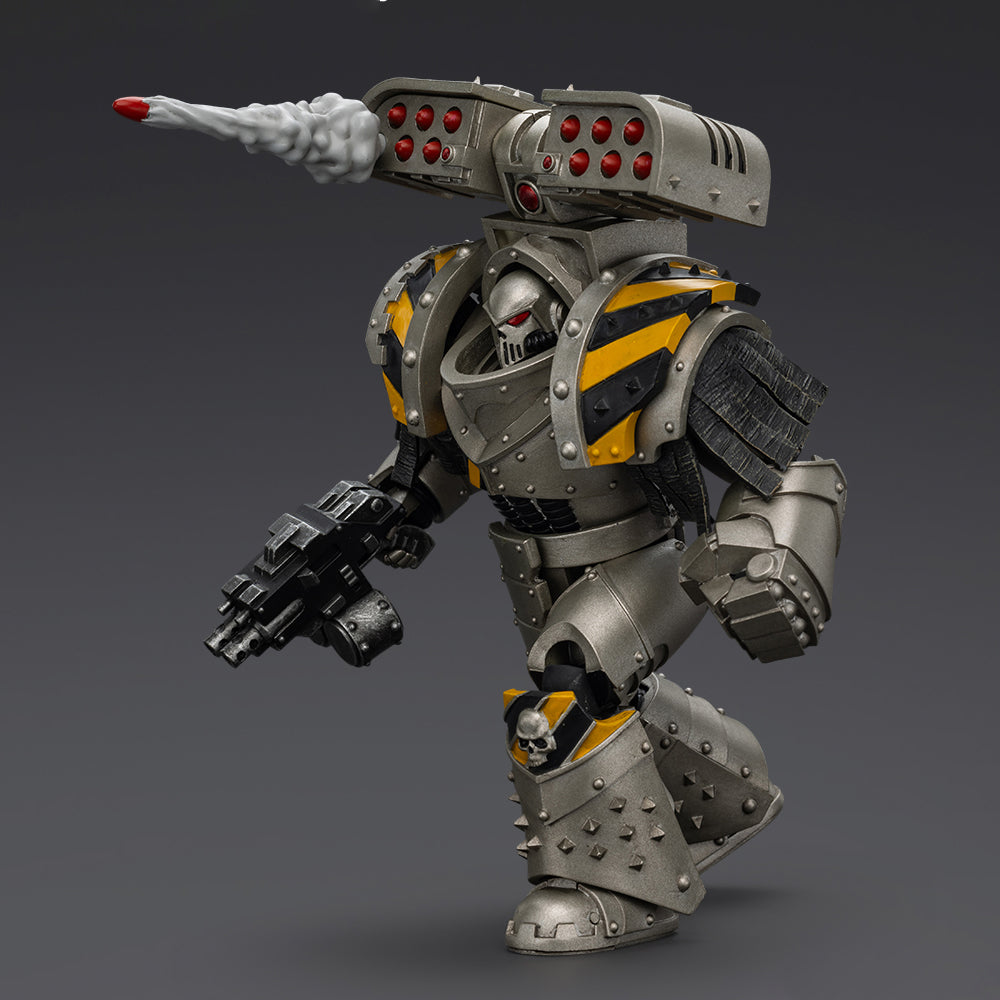 JOYTOY Warhammer 40,000 The Horus Heresy 1/18 Action Figure-Iron Warriors Tyrant Siege Terminator with Rocket Launcher Collection Model Birthday Gift