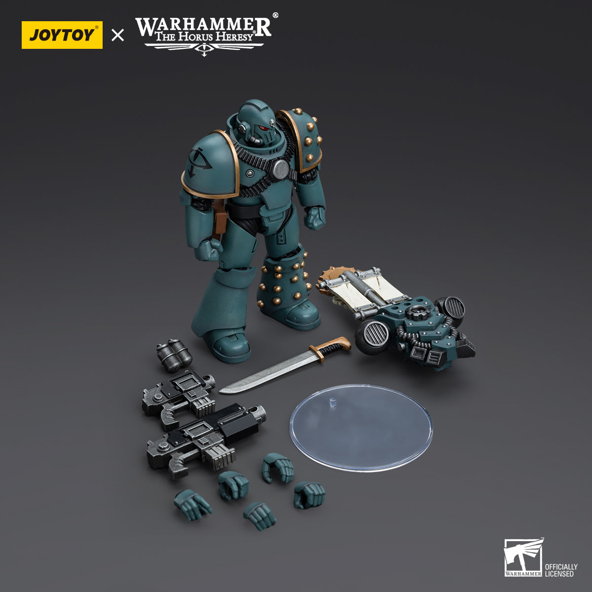 JOYTOY Action Figure 1/18 Sons of Horus MKIV Tactical Squad Legionary with Legion Vexilla Model Birthday Gifts 