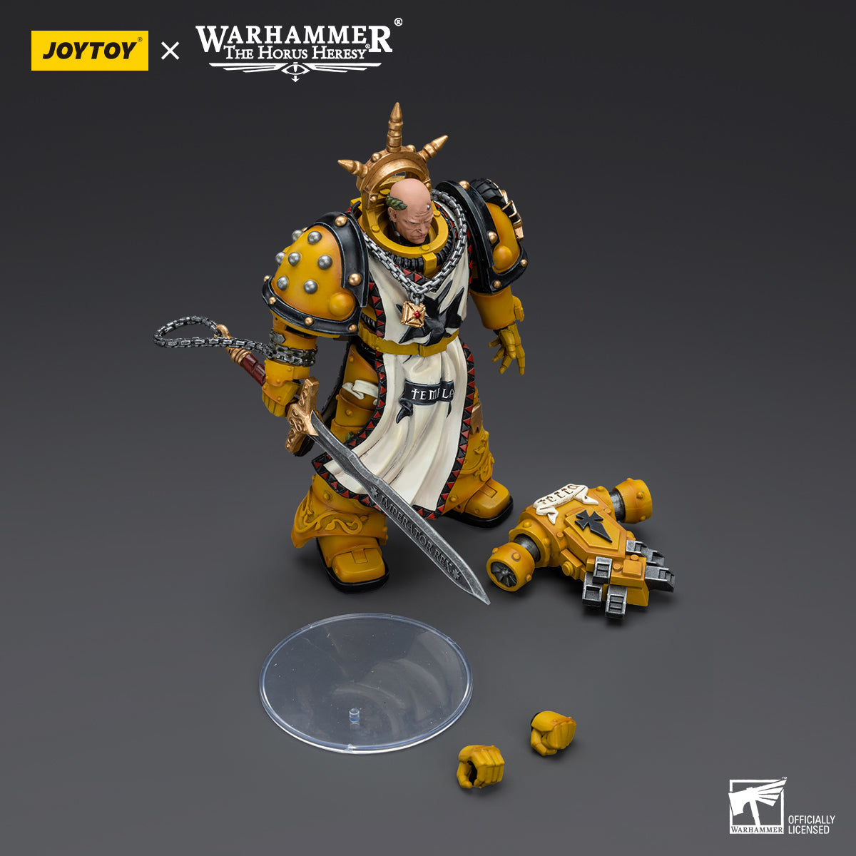 [IN STOCK]JOYTOY Warhammer 40K Action Figure 1/18 Imperial Fists Sigismund, First Captain of the Imperial Fists