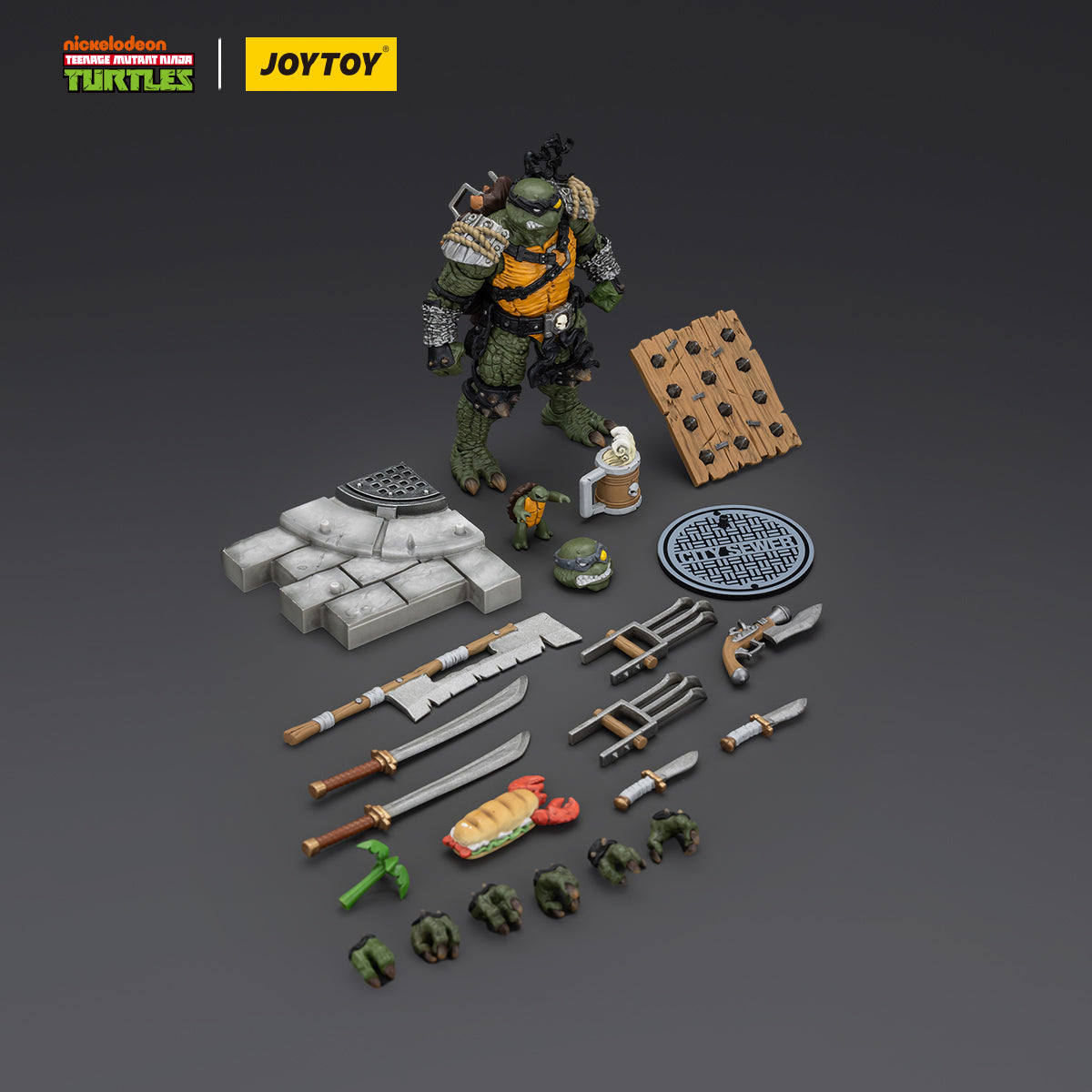 JOYTOY Action Figure 1/18-TMNT-Slash Model Birthday Gifts