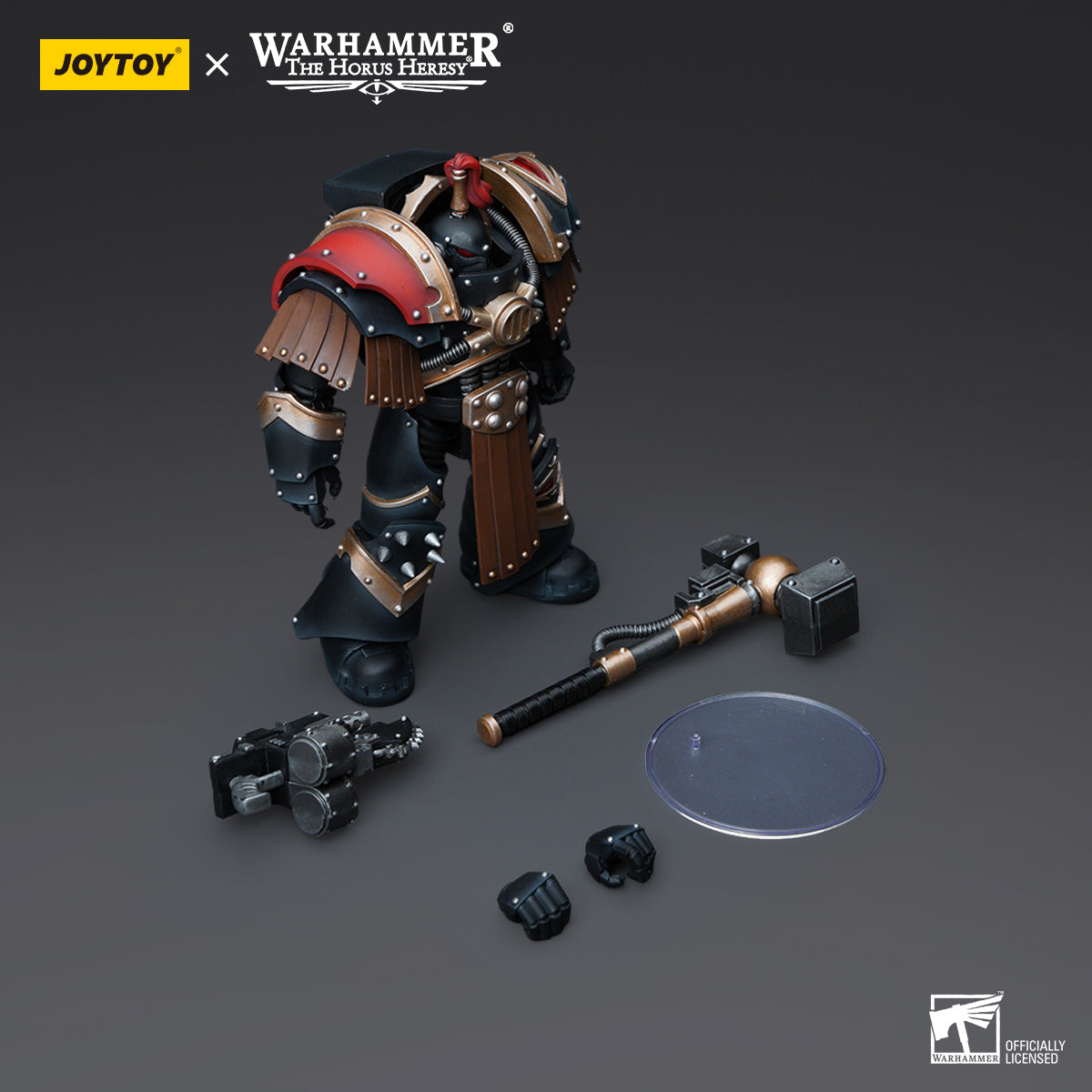 JOYTOY Action Figure 1/18 Sons of Horus Justaerin Terminator Squad Justaerin with Thunder Hammer Model Birthday Gifts 